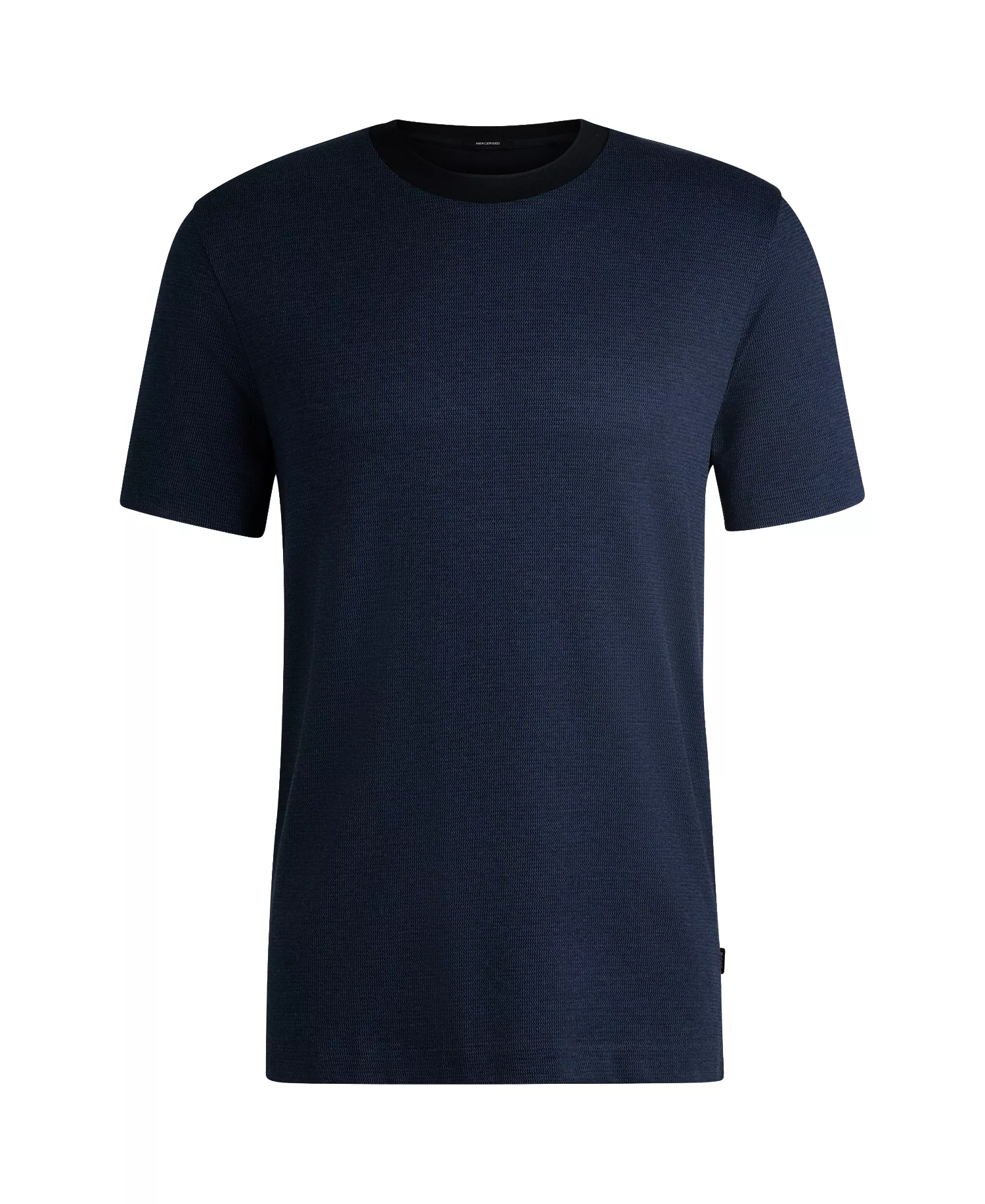 Men's Mercerised-Cotton T-Shirt - Dark Blue - M
