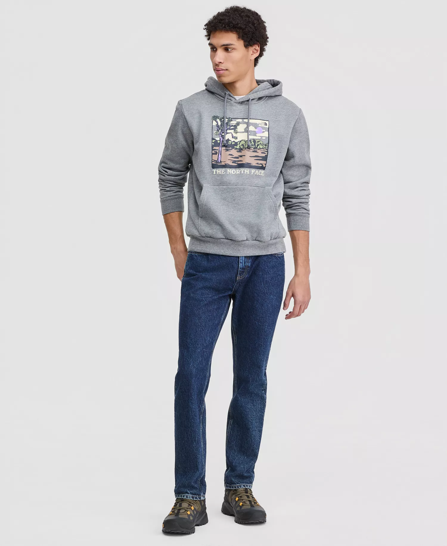 Men's Evolution Desert Graphic Hoodie - Gray - 2XL