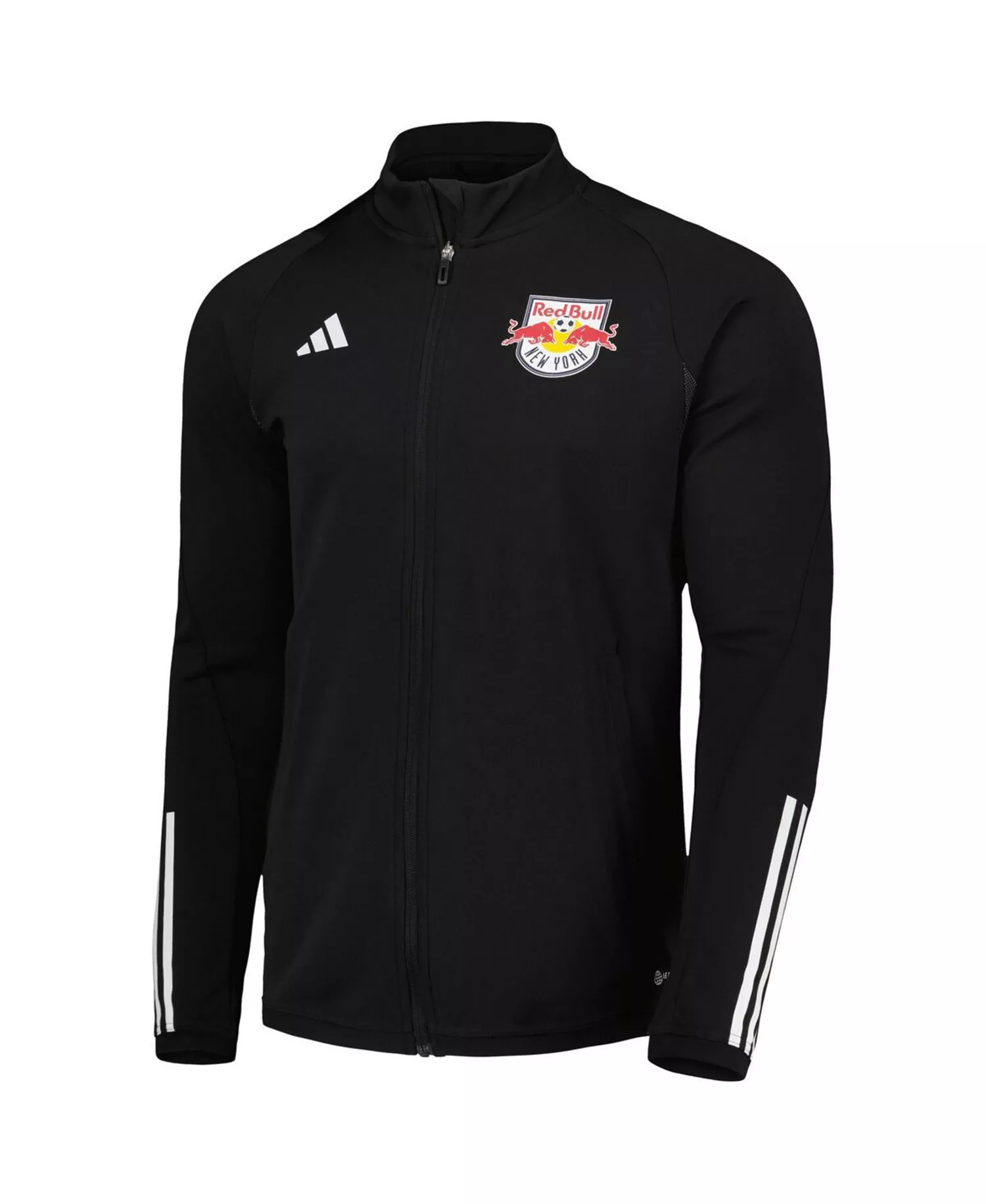 Men's Black New York Red Bulls 2023 On-Field AEROREADY Full-Zip Training Top - Black - S