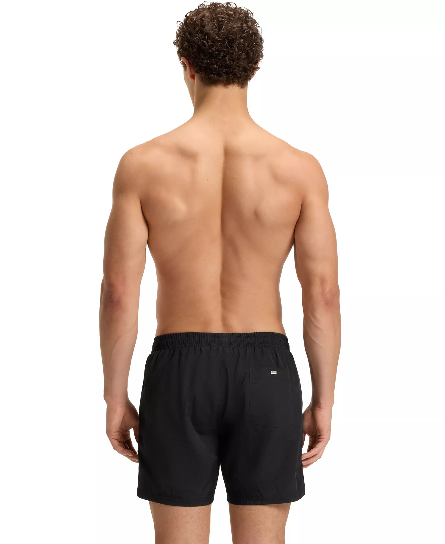 Men's Foil-Printed Logo Swim Shorts - Black - 2XL