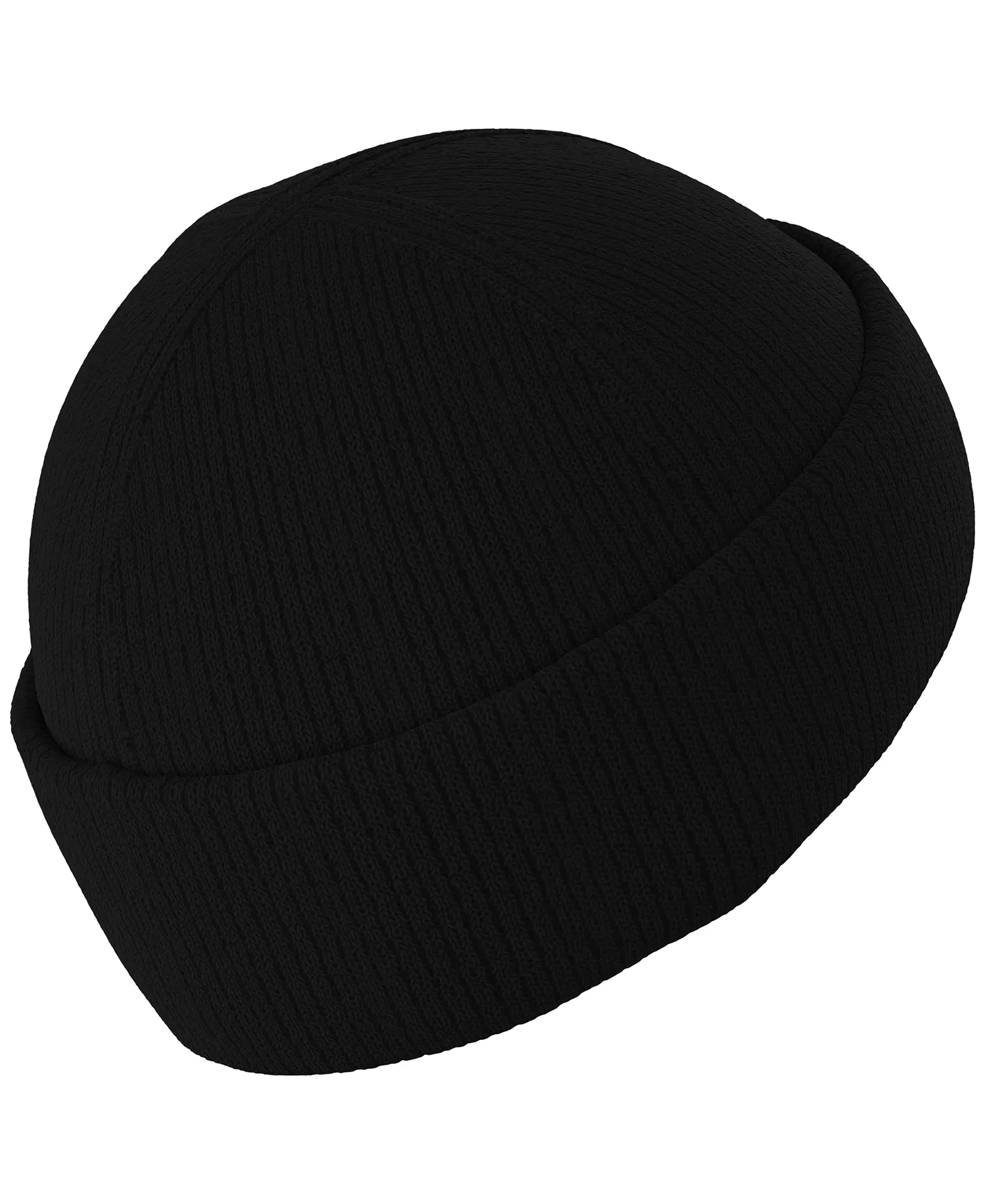 Men's Premium Cuff Fold Beanie - Black - OS