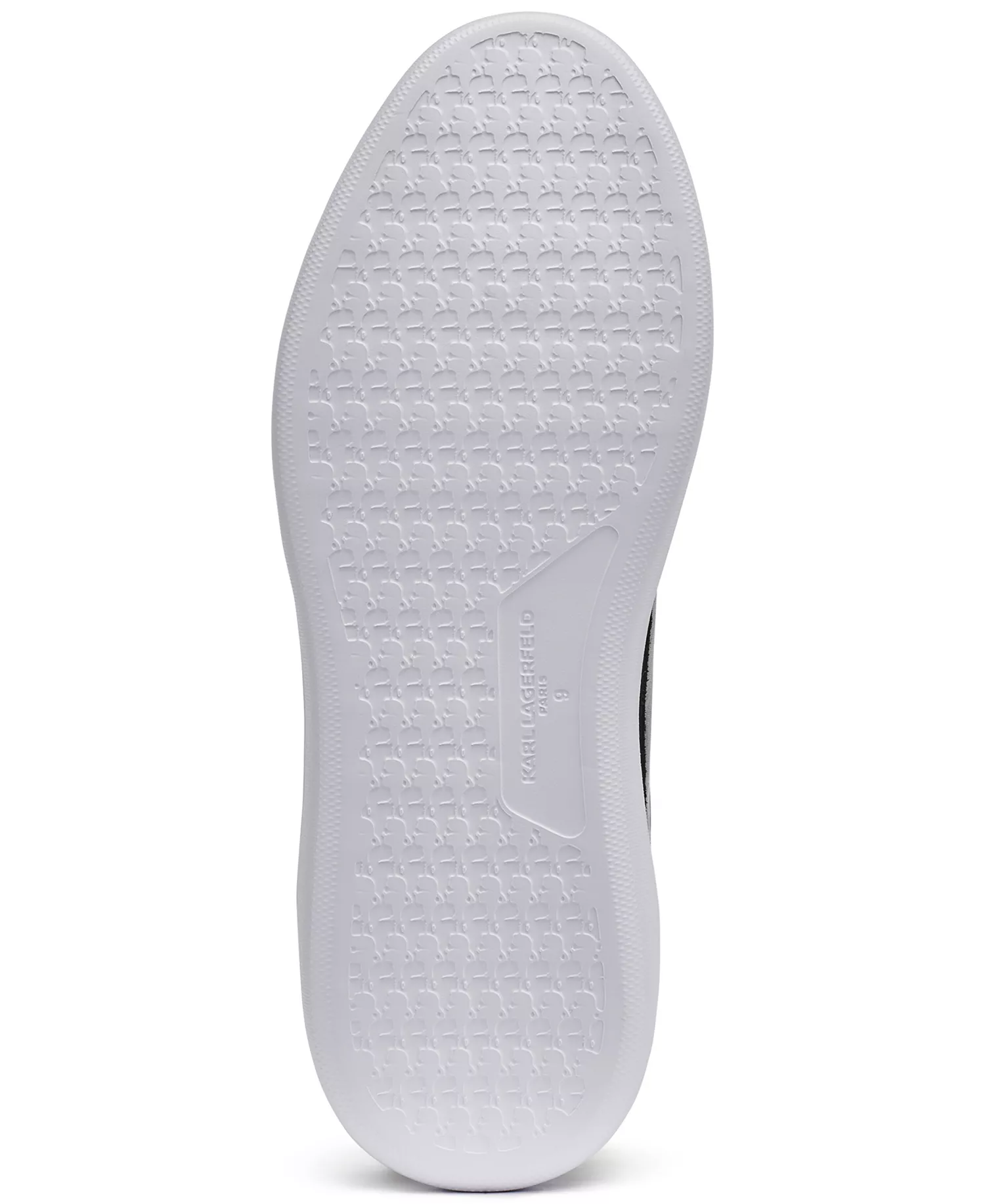 Men's Side Embroidered Karl Profile Logo Sneakers - Black - 10.5M