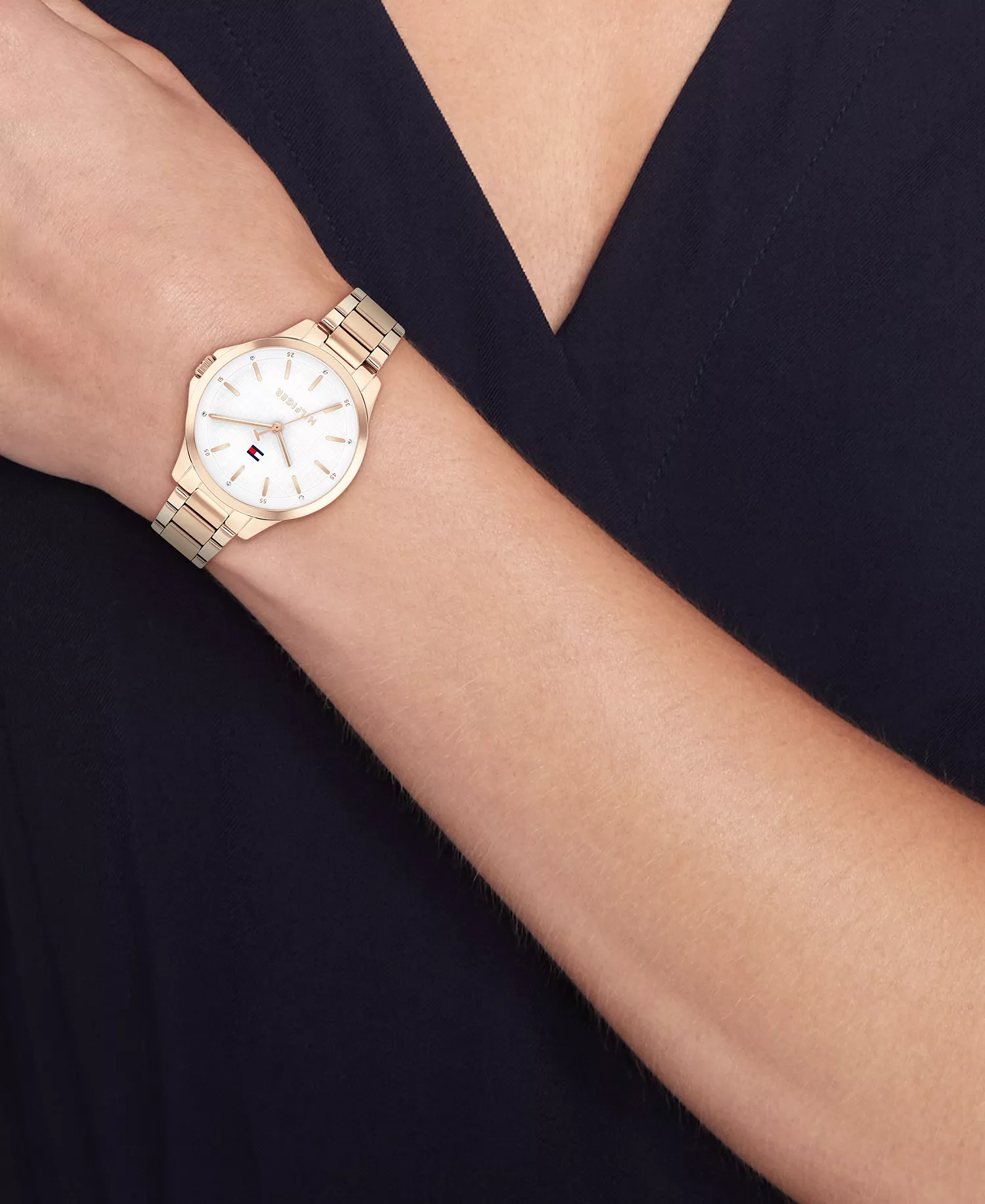 Women's Quartz Carnation Gold Tone Stainless Steel Bracelet Watch, 34mm - Carnation Gold - 34