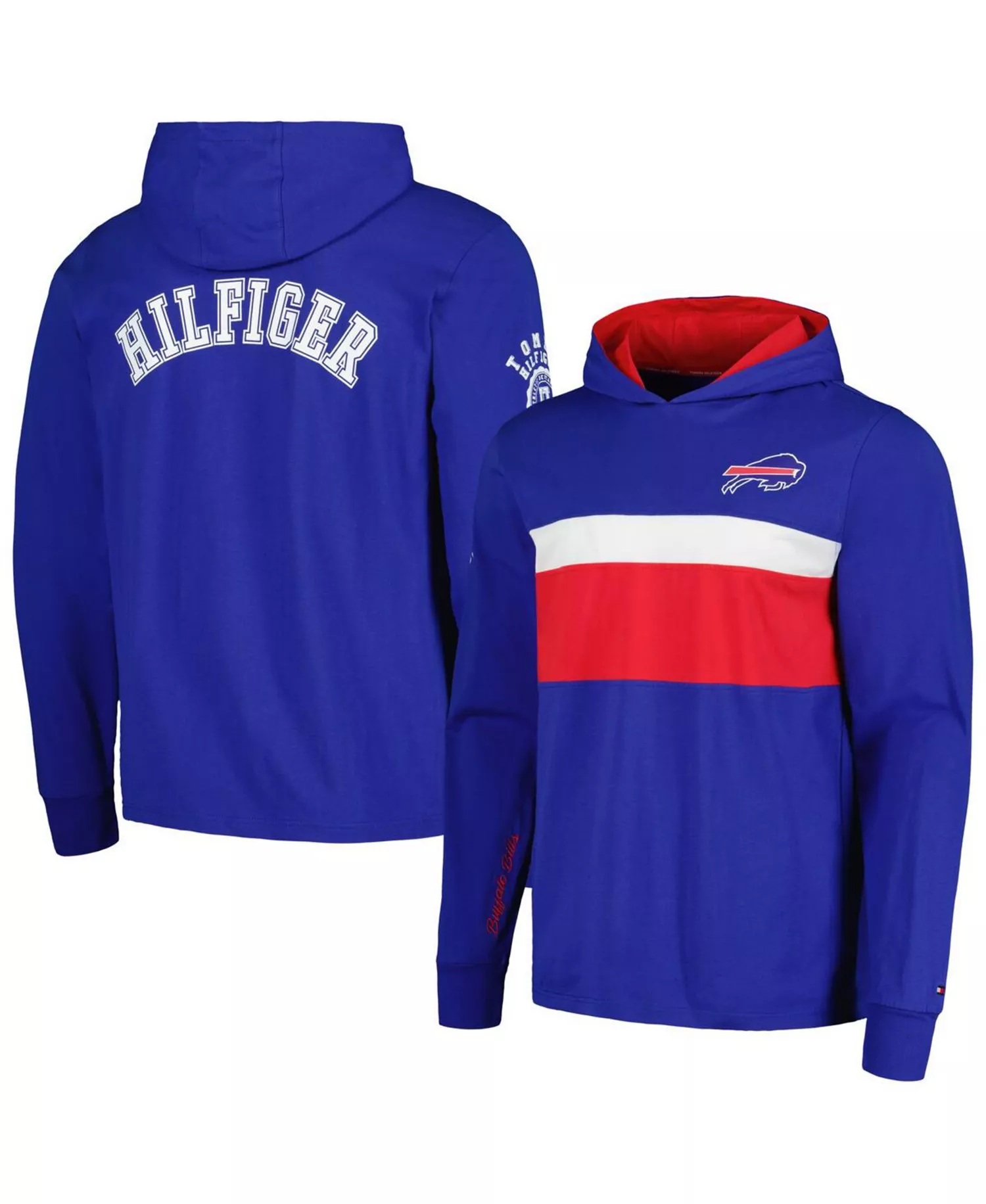Men's Royal Buffalo Bills Morgan Long Sleeve Hoodie T-shirt - Royal - 2XL