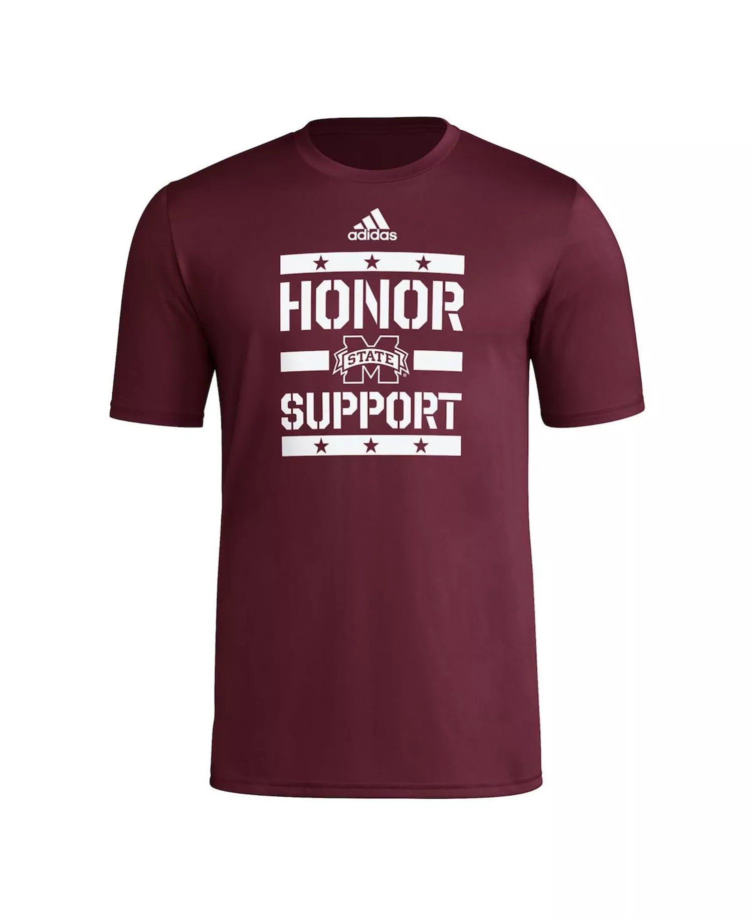 Men's Maroon Mississippi State Bulldogs Honor Support Pre-Game T-Shirt - Maroon - 2XL