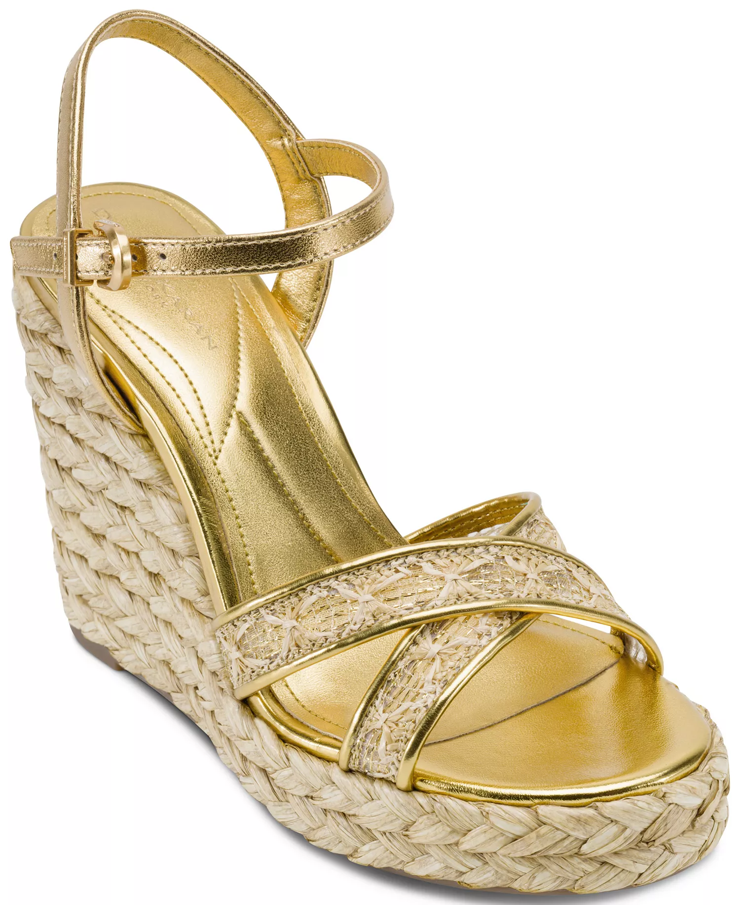 Women's Yalinda Ankle Strap Sandals - Tan, Gold - 7.5M