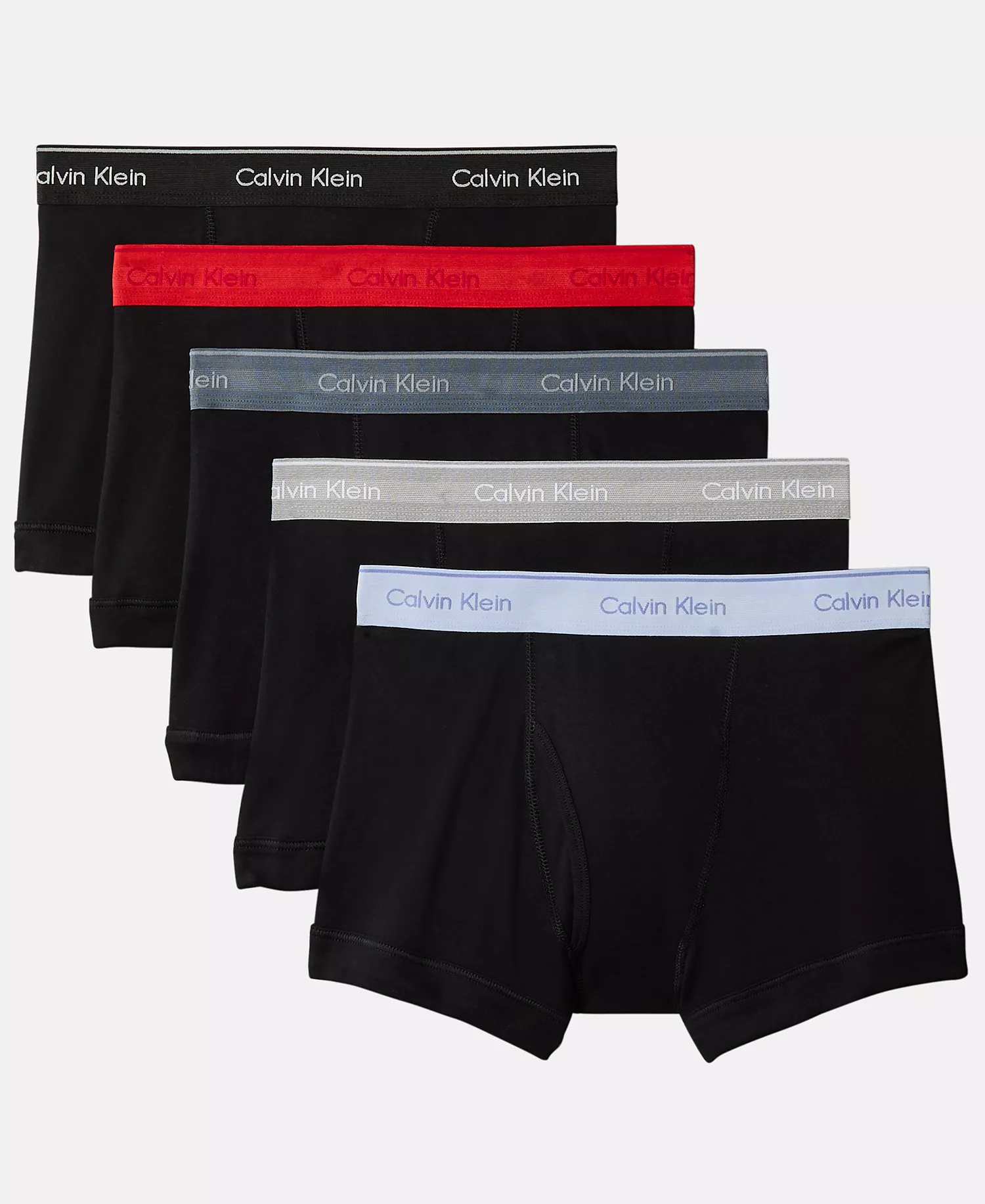 Men's 5-Pack Cotton Classic Trunk Underwear - Black - L