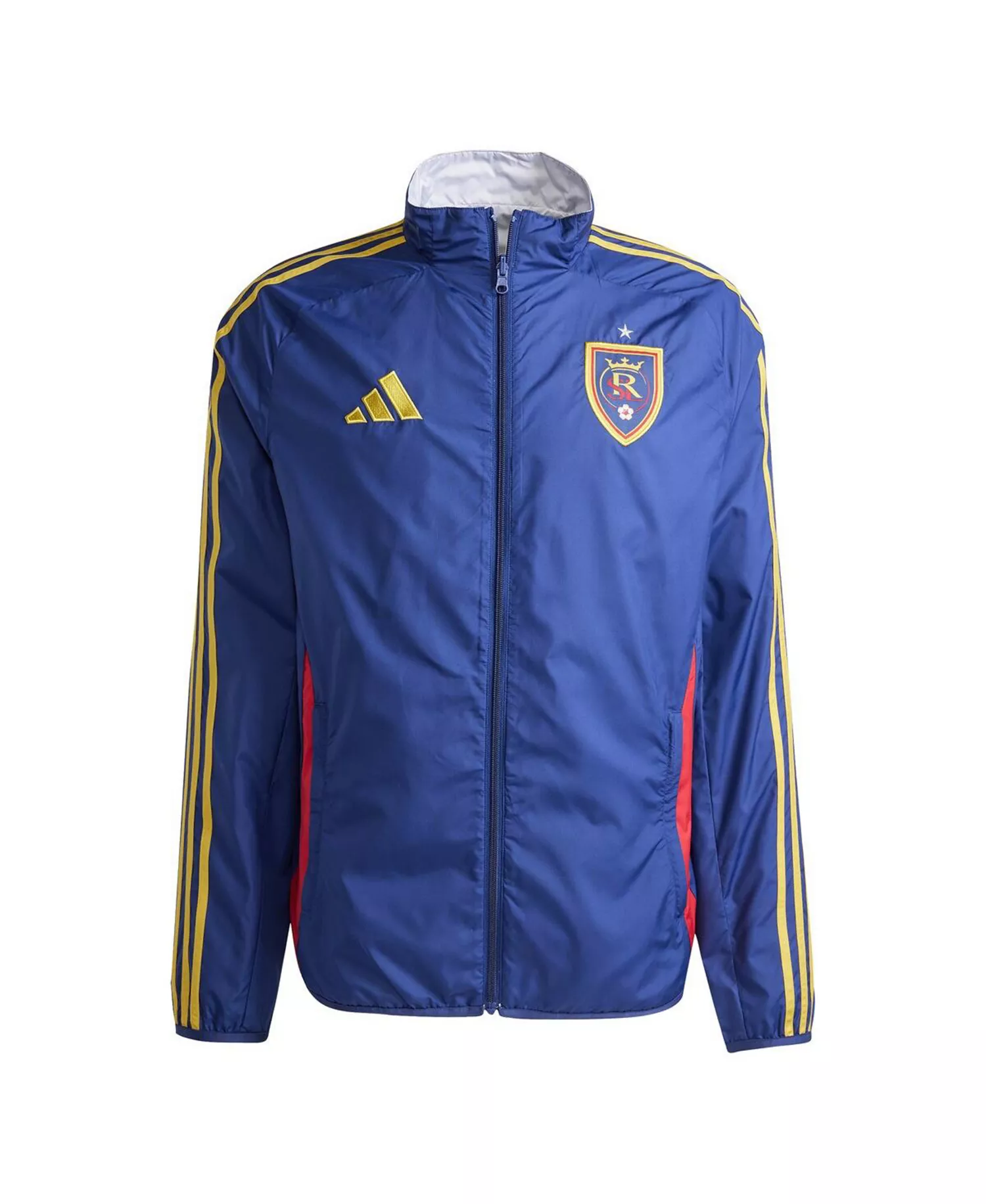 Men's Blue/White Real Salt Lake 2025 Anthem Reversible Full-Zip Jacket - Blue, White - L