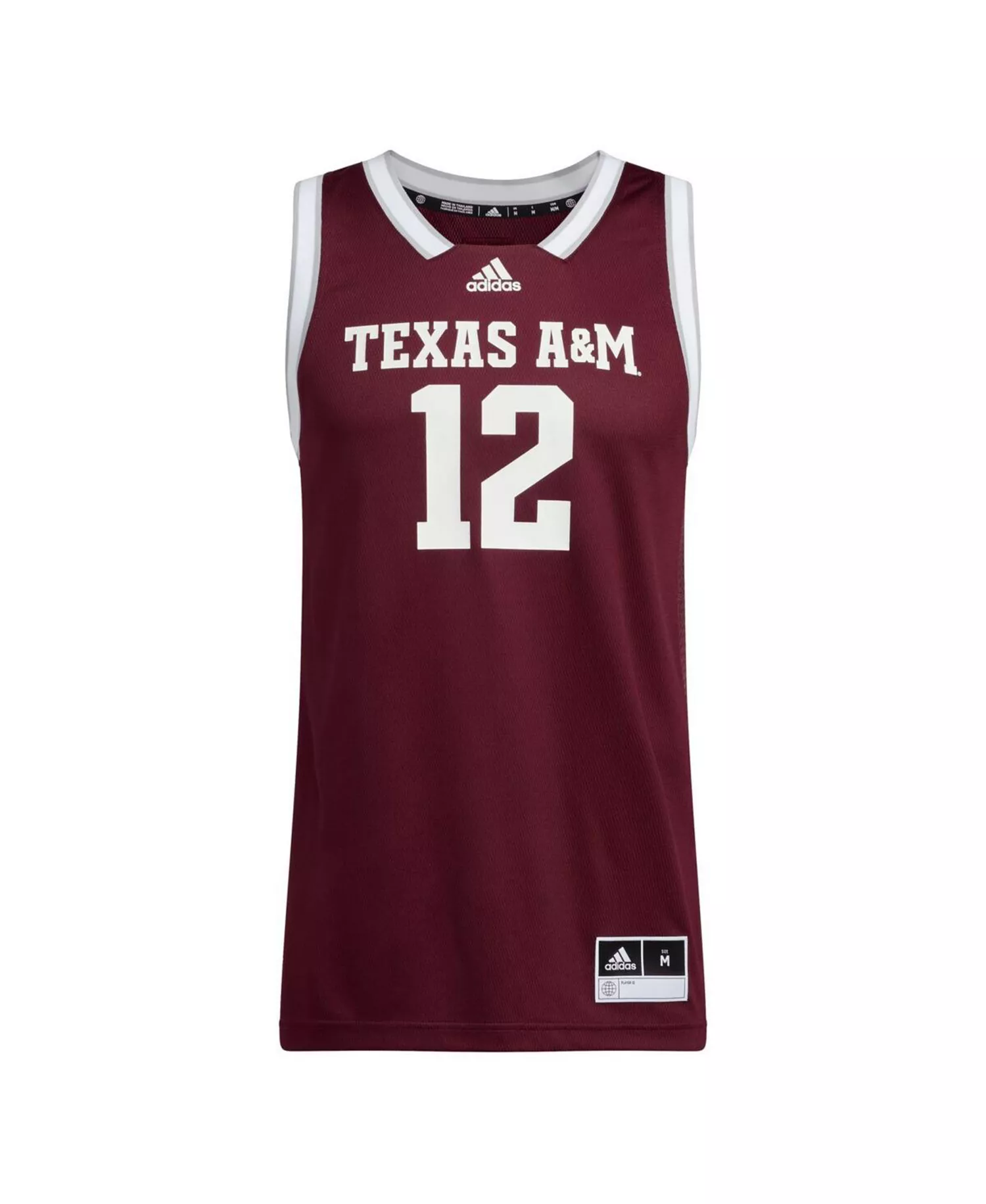 Men's #12 Texas A&M Aggies Team Swingman Jersey - Maroon - 2XL