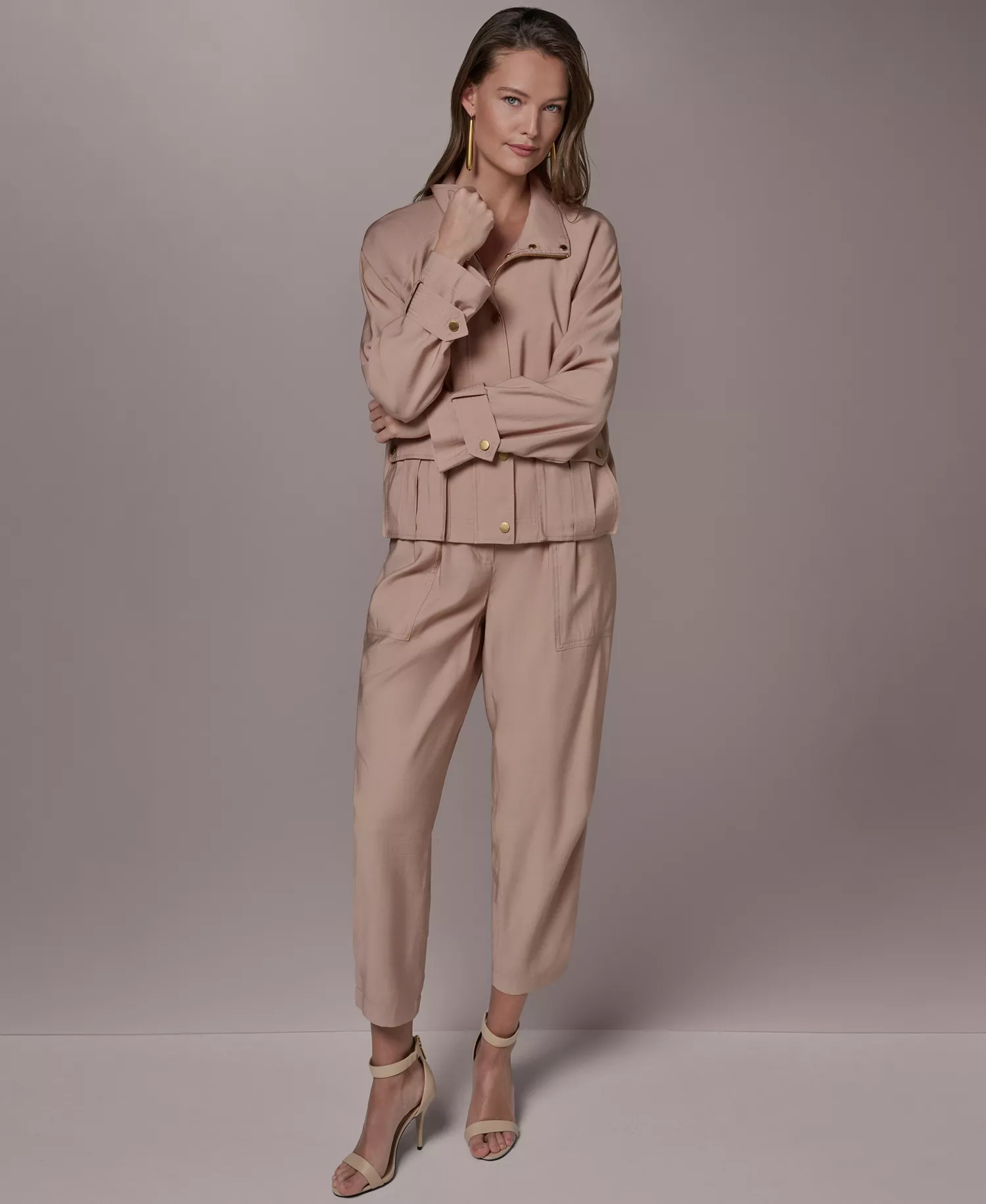 Women's Collared Neck Jacket - Umbria - L