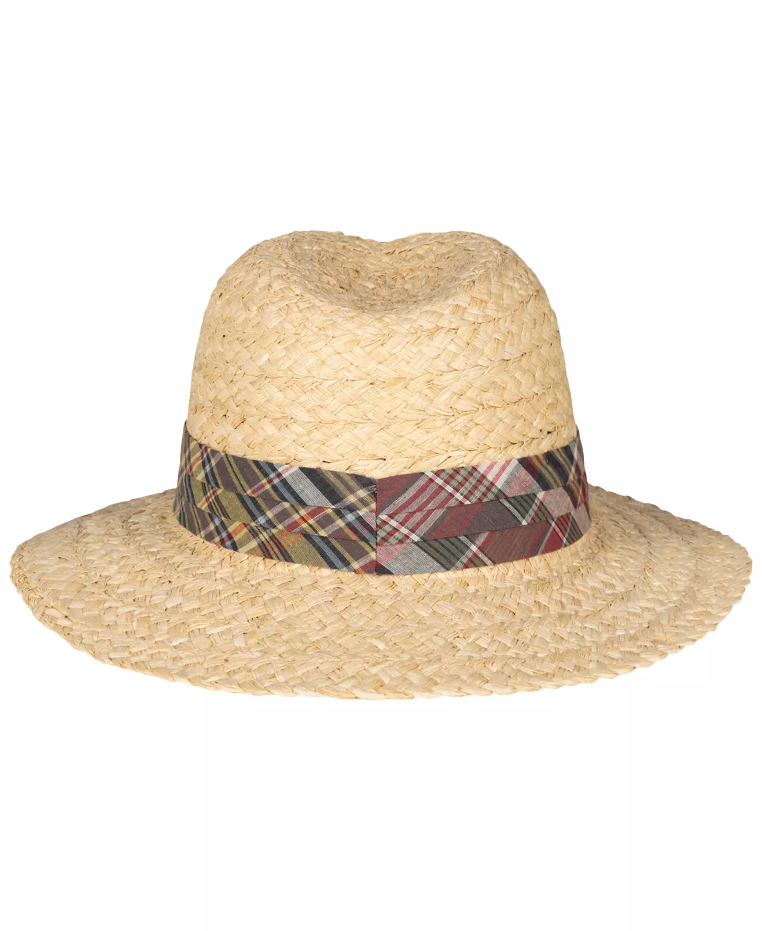 Men's Classic Madras Band Hat - Natural - ONE SIZE