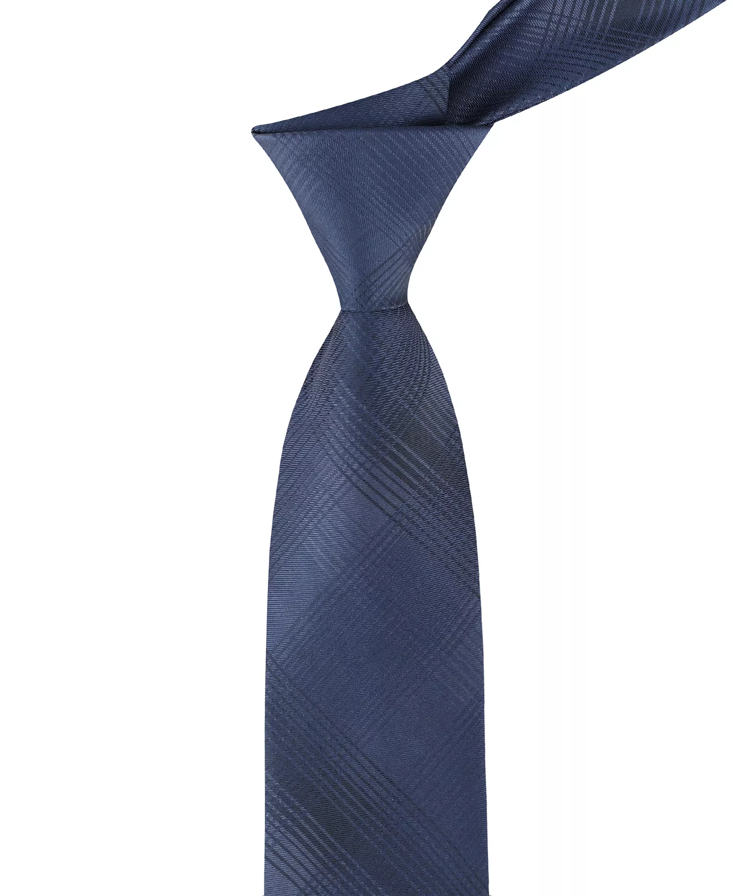 Men's Kali Plaid Tie - Navy - ONE SIZE