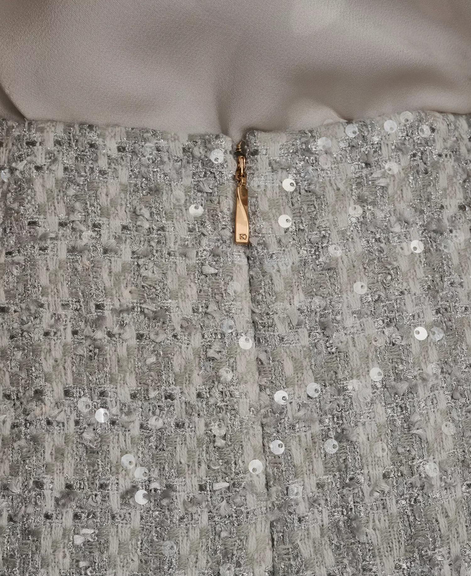 Women's Sequin Detail Pencil Midi Skirt - Light Vapor Multi - 0