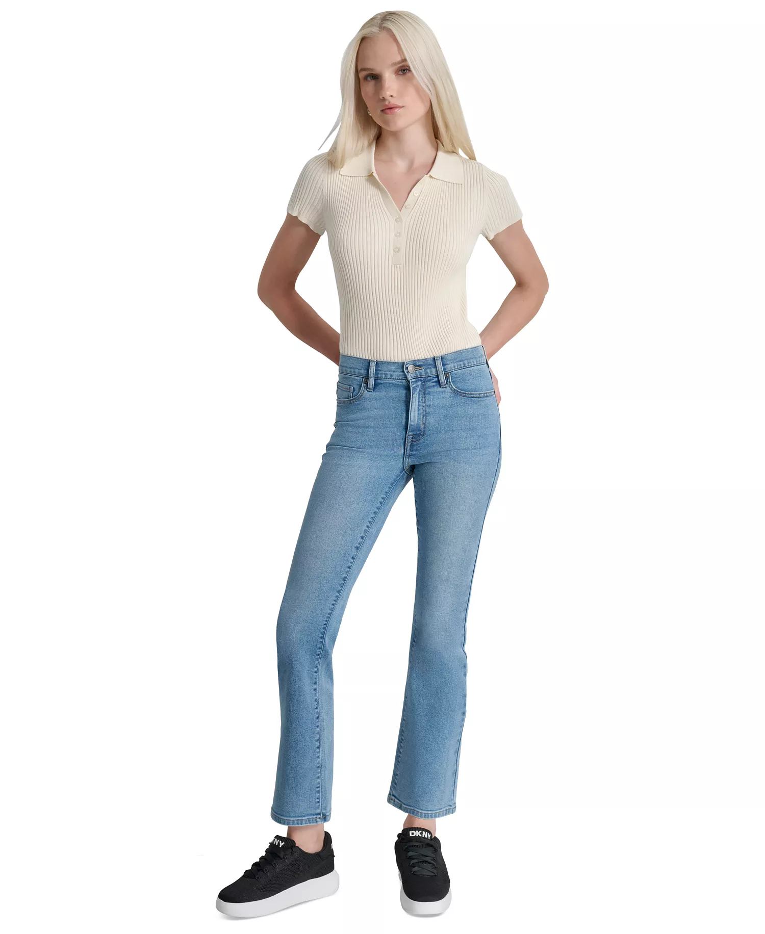Petite High-Rise Bootcut Jeans - Chambers - 25P
