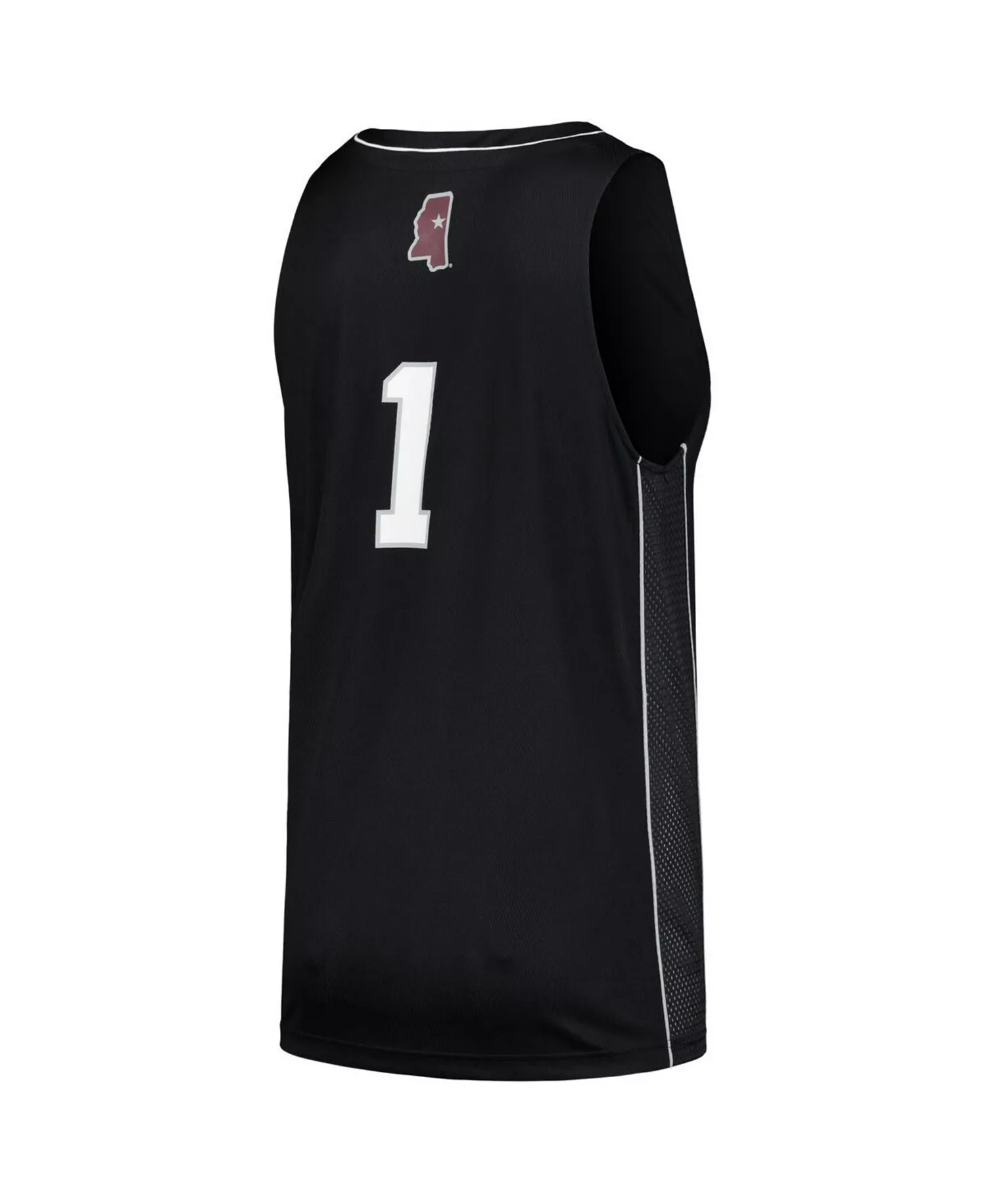Men's Number 1 Mississippi State Bulldogs Team Swingman Basketball Jersey - Black - 2XL