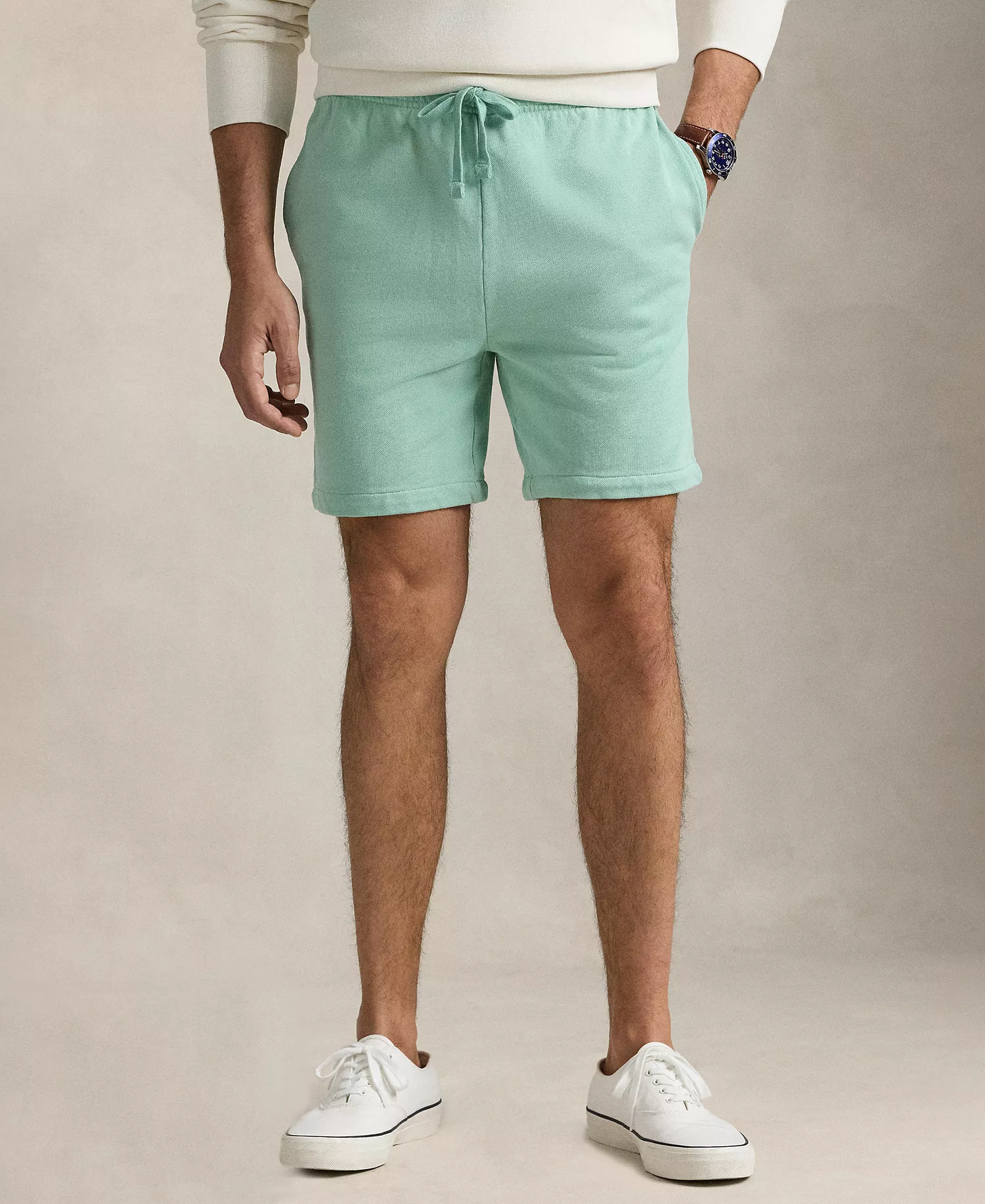 Men's Big & Tall Loopback Fleece Shorts - Celadon - 2LT