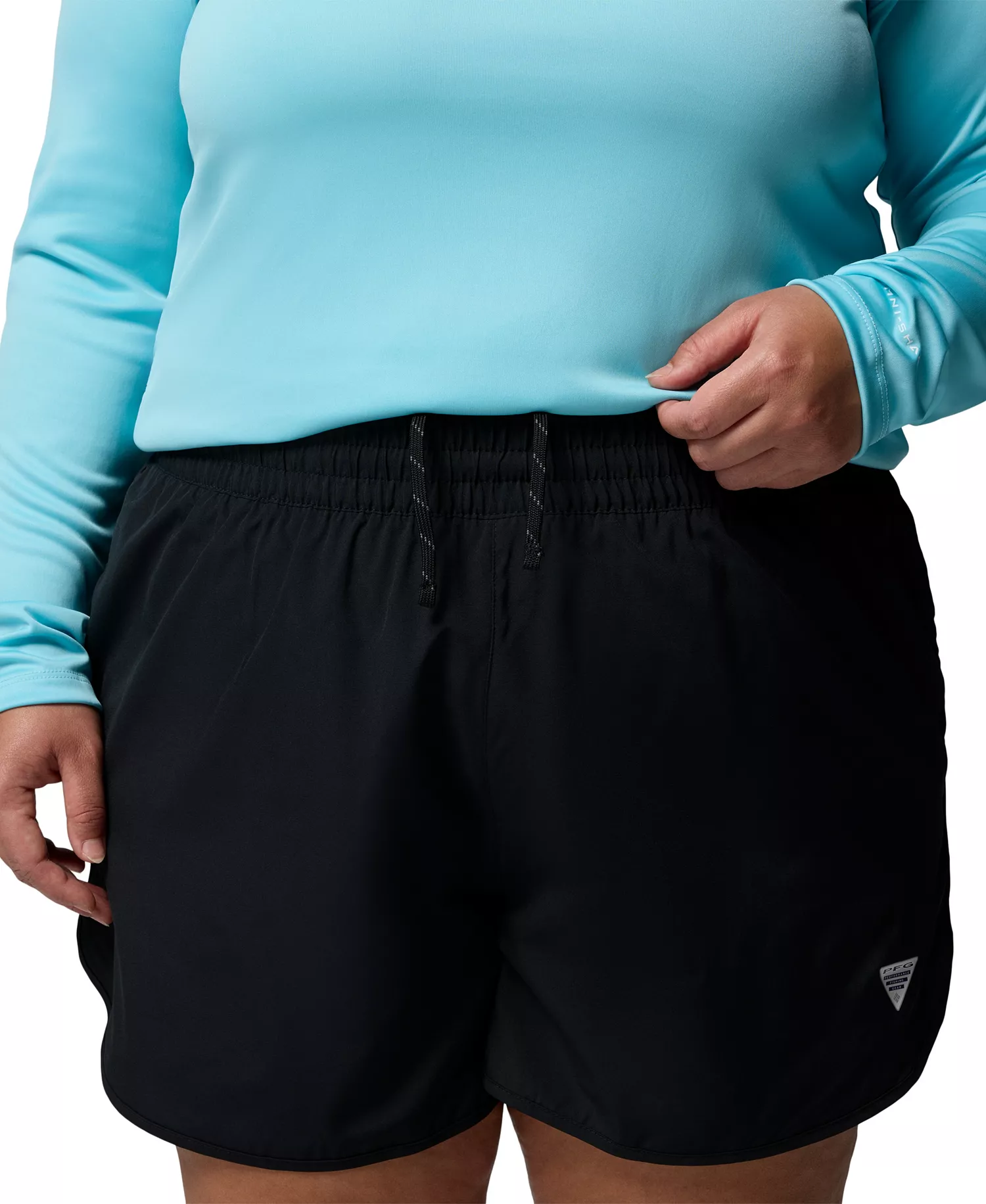 Plus Windy Bay Shorts - Black - 1X