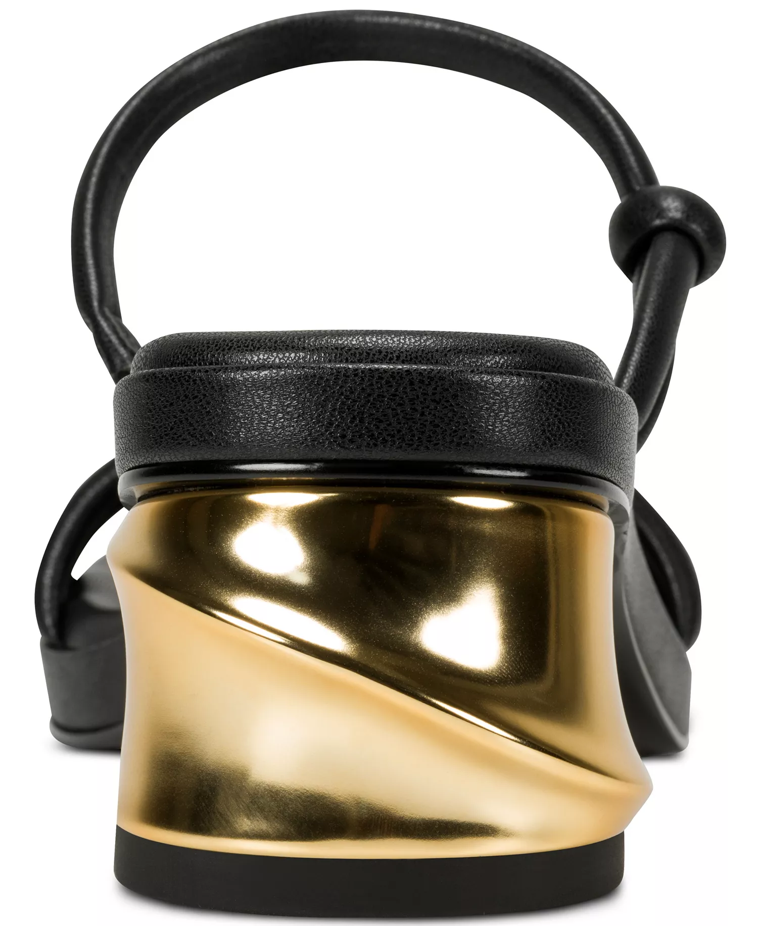 Women's Tafeta Multi Band Heeled Sandals - Black - 10