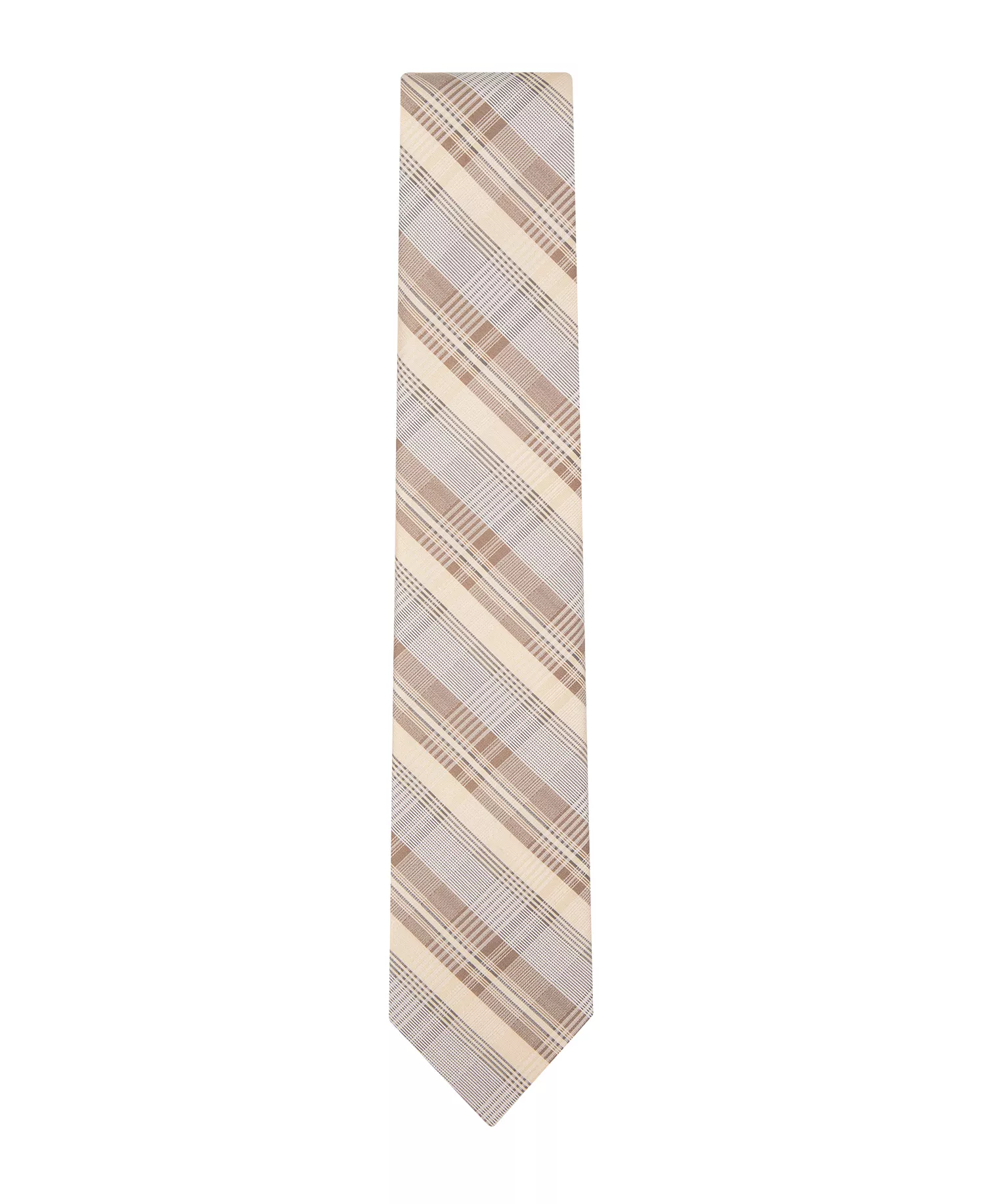 Men's Gibson Plaid Tie - Beige - ONE SIZE