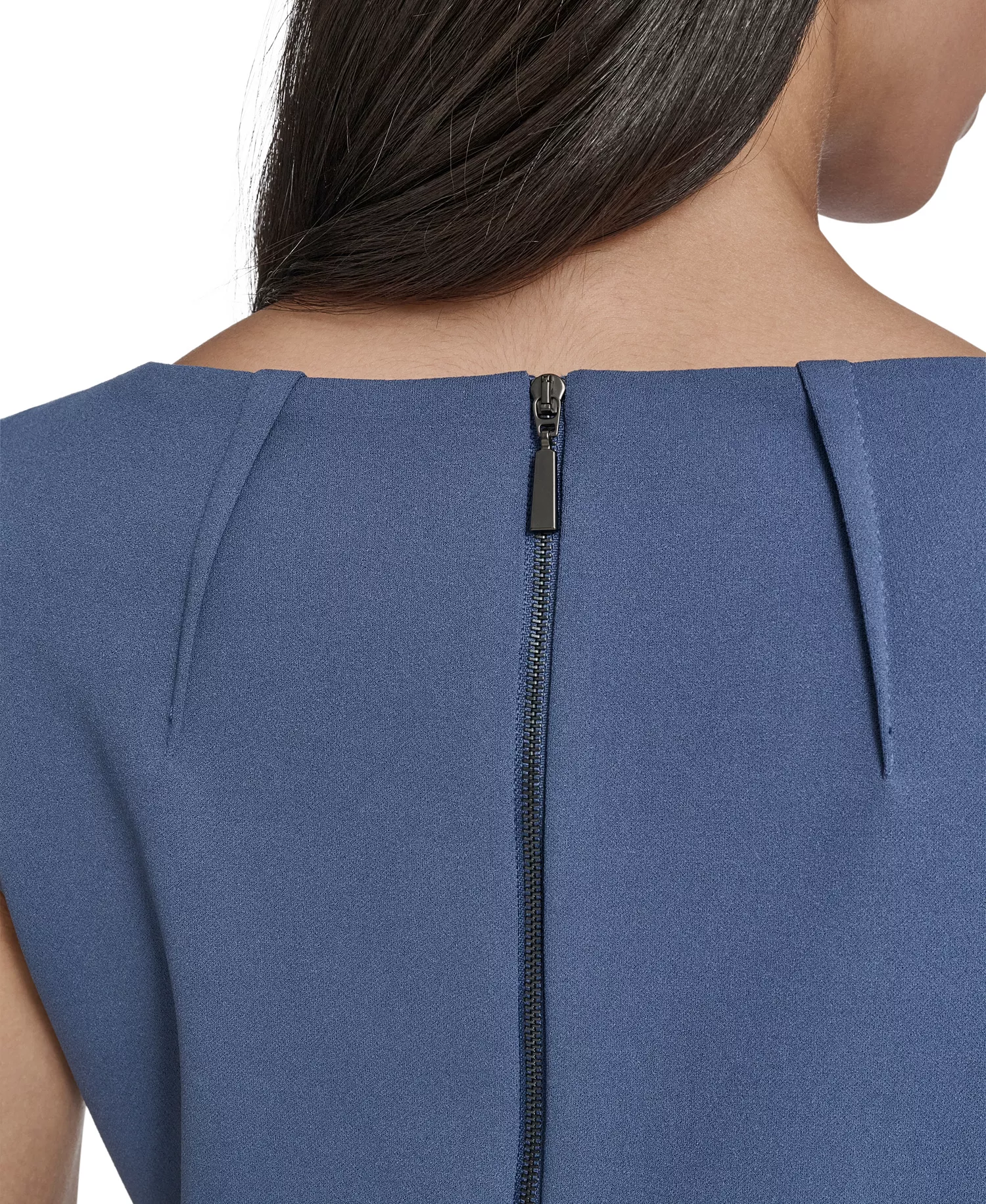 Women's Sleeveless Seamed Midi Dress - Vintage Indigo - 10
