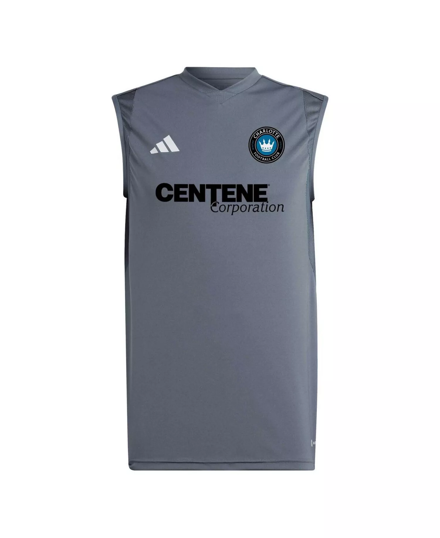 Men's Gray Charlotte FC 2023 On-Field Sleeveless Training Jersey - Gray - 2XL