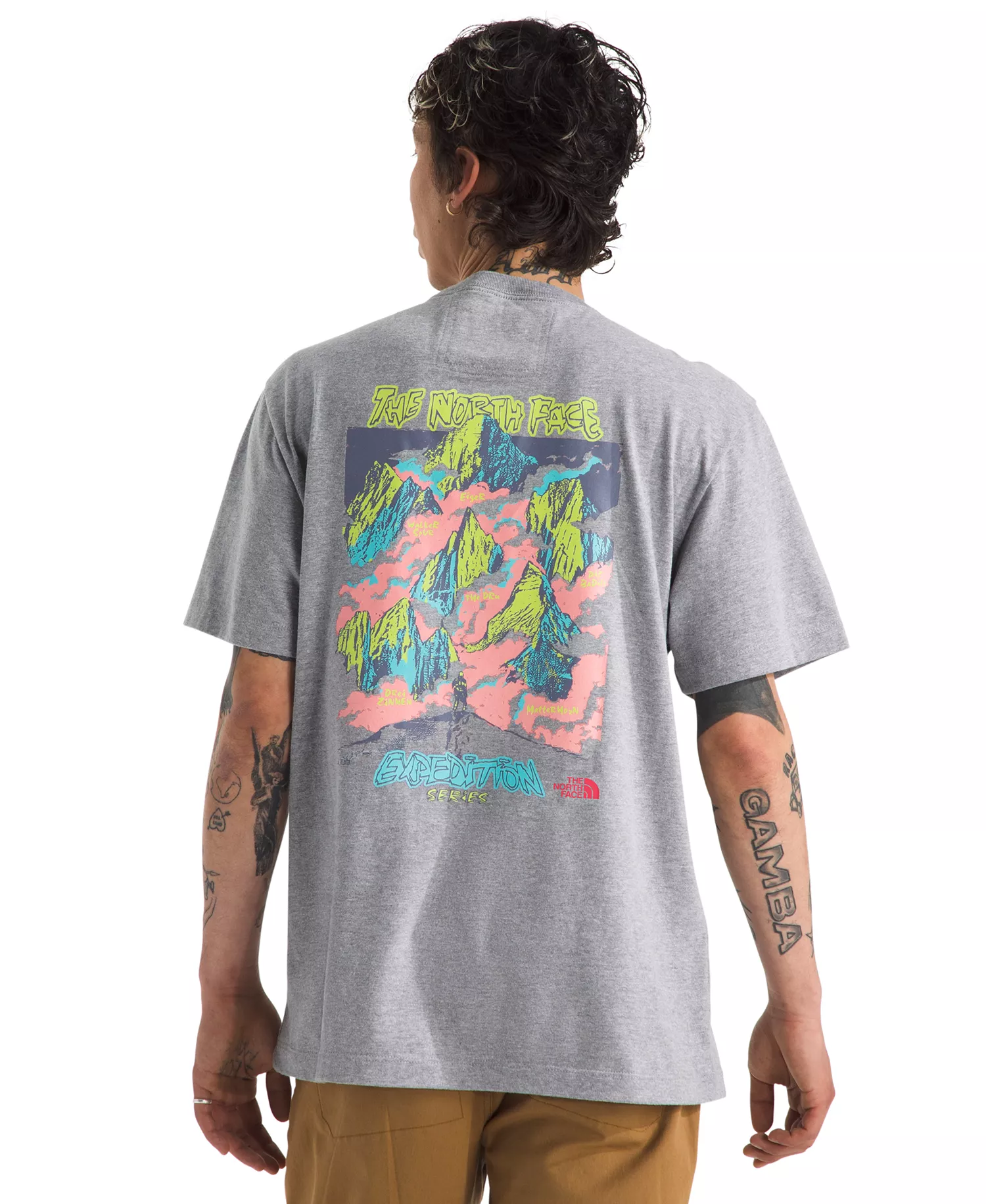 Men's Essential Expedition Series Short Sleeve Graphic T-Shirt - Pale Gray Heather - S