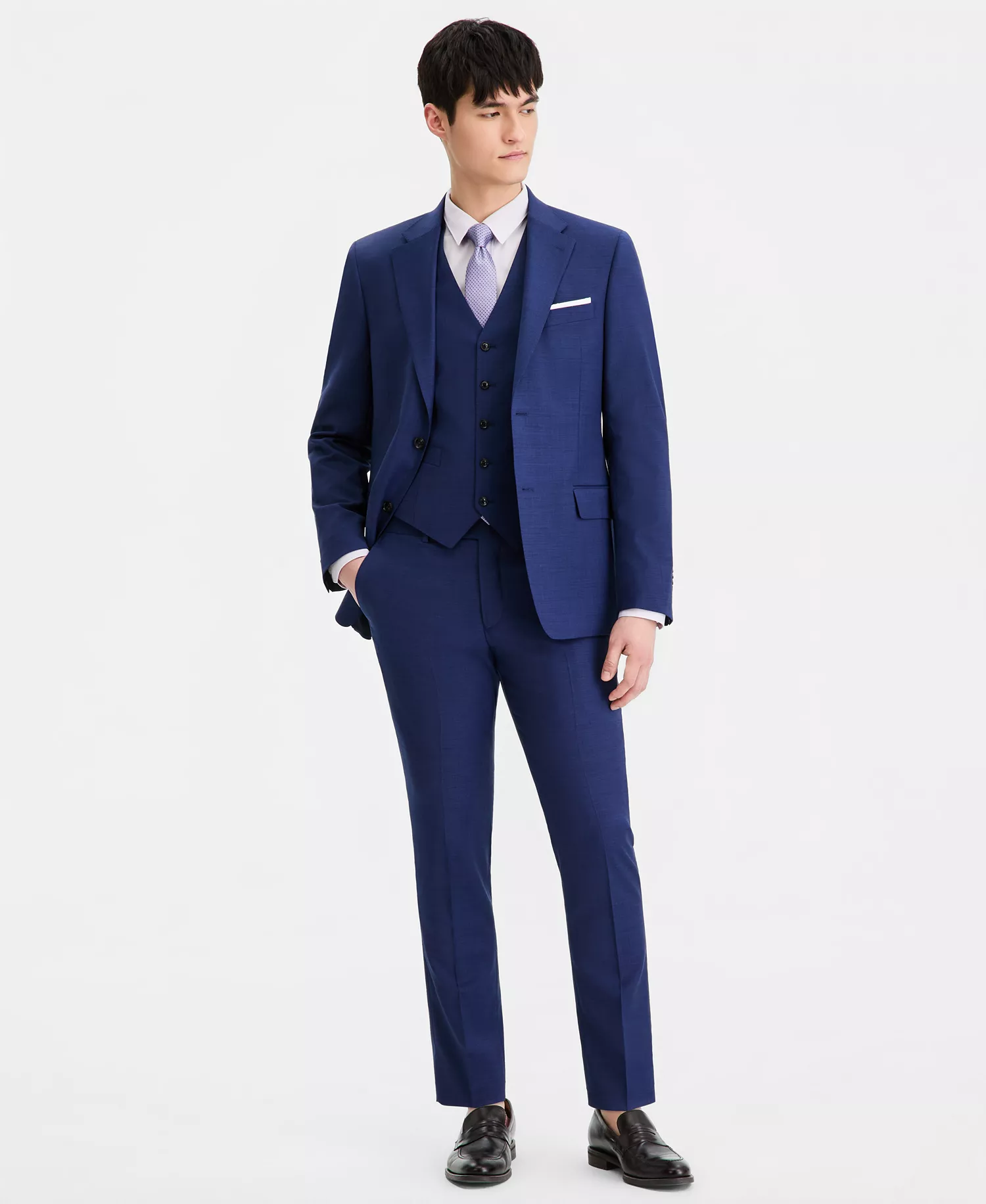 Men's Modern-Fit Wool-Blend Blazer CLOSE OUT-ONLINE ONLY! - Bright Navy - 36R