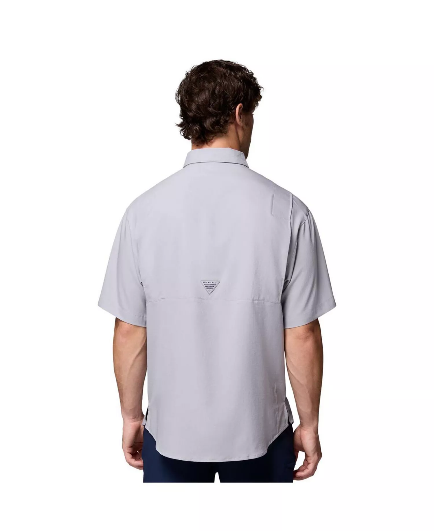 Men's Gray LSU Tigers Tamiami Omni-Shade Button-Down Shirt - Gray - L