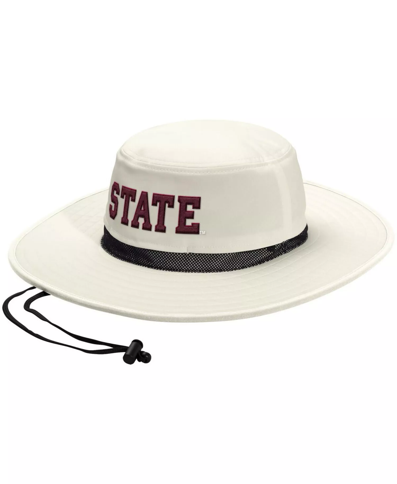 Men's and Women's Cream Mississippi State Bulldogs Wide Brim Boonie Bucket Hat - Cream - S/M