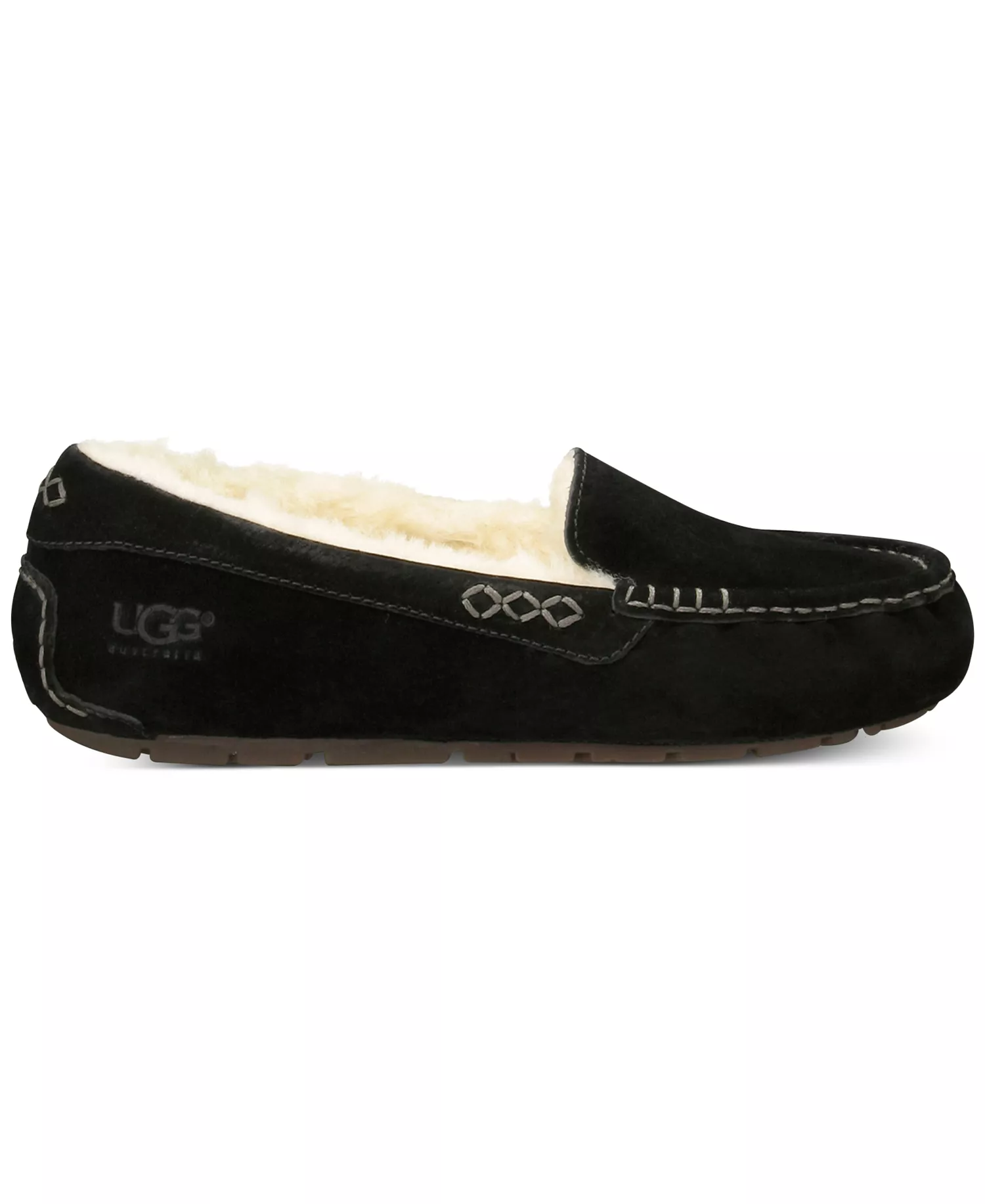 Women's Ansley Slip On Moccasin Slippers - Black - 10M