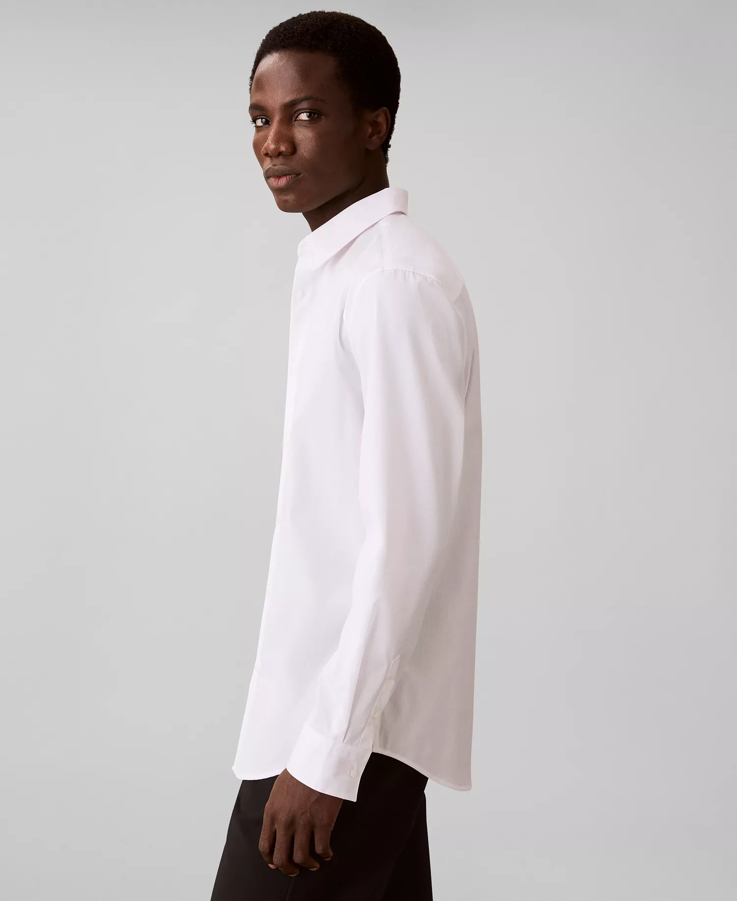 Men's Stretch Striped Slim-Fit Dress Shirt - Cradle Pink - 2XL