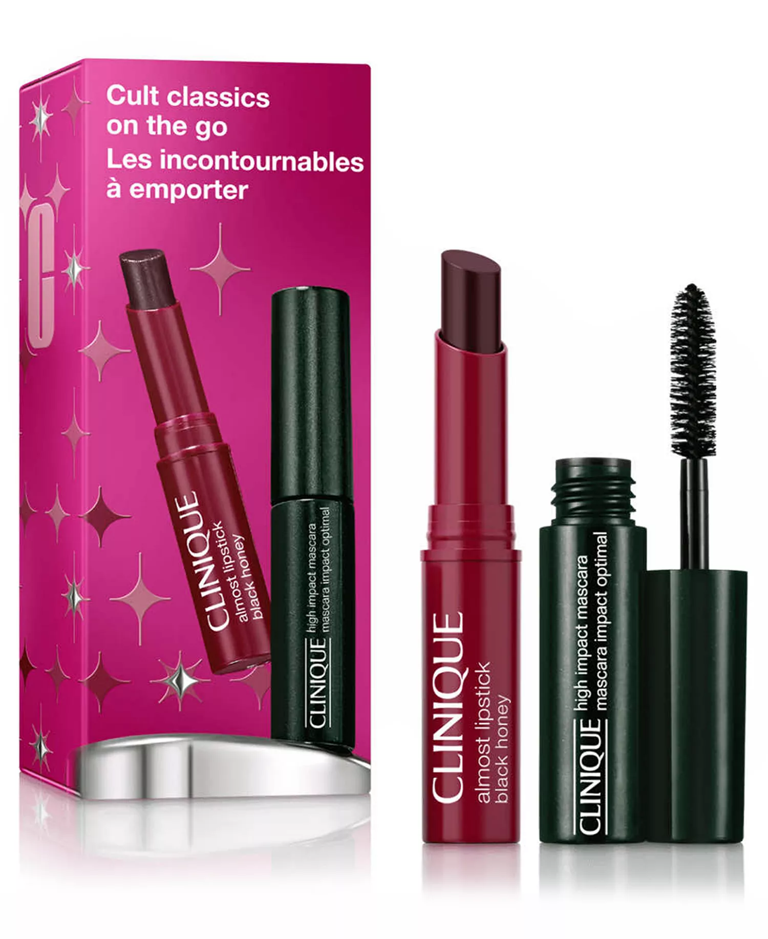 Cult Classics On The Go: High Impact Mascara + Black Honey Lip Mini Gift Set