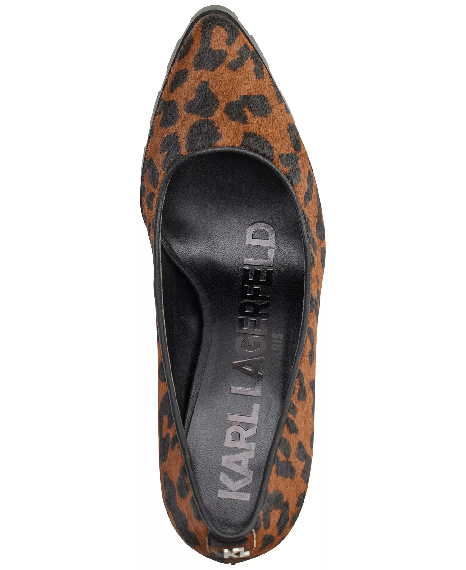 Madelyn Slip On Pointed Toe Lug Sole Pumps - Leo:leopard - 5M