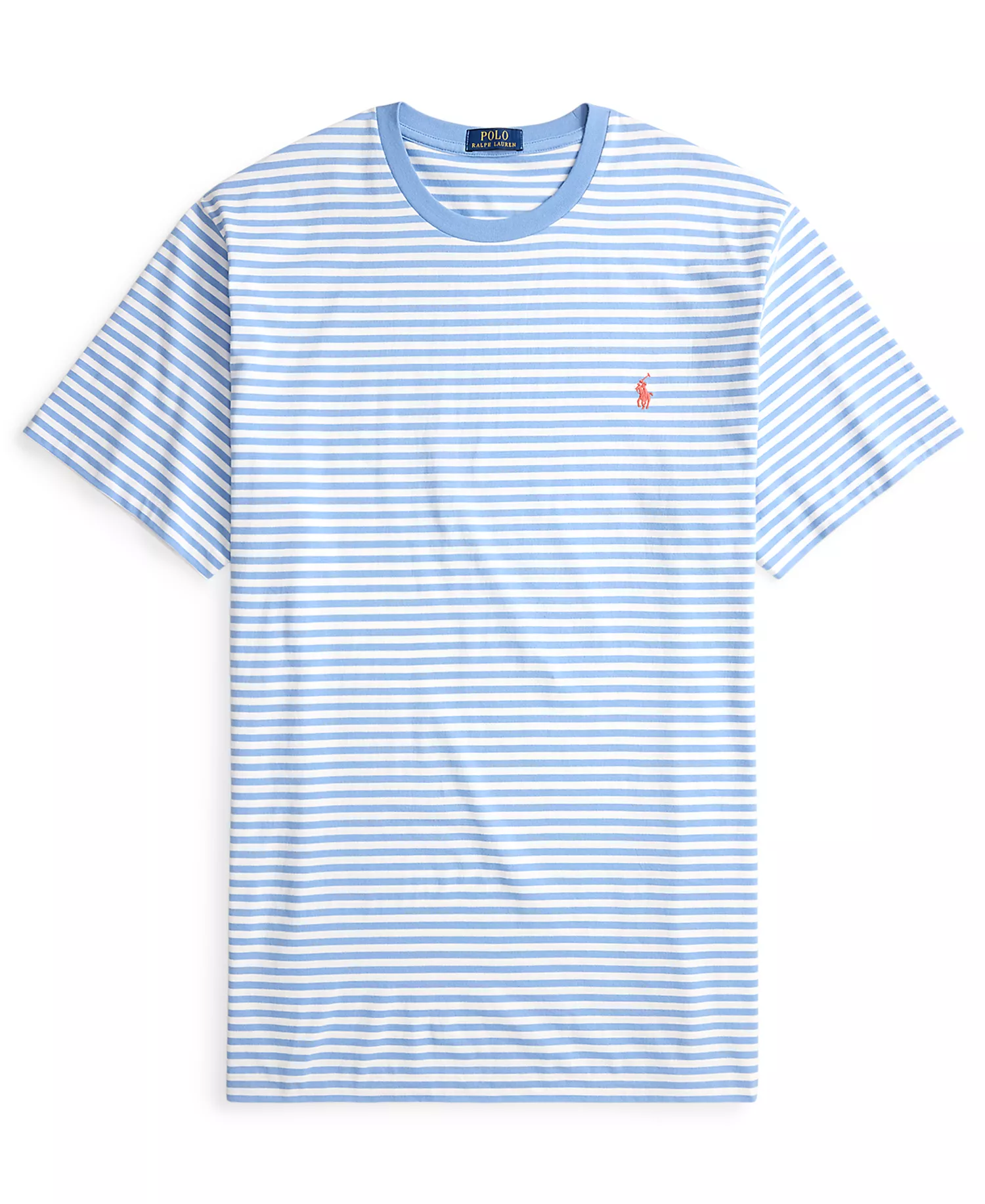Men's Big & Tall Striped Jersey T-Shirt - Bristol Blue/White - 2LT