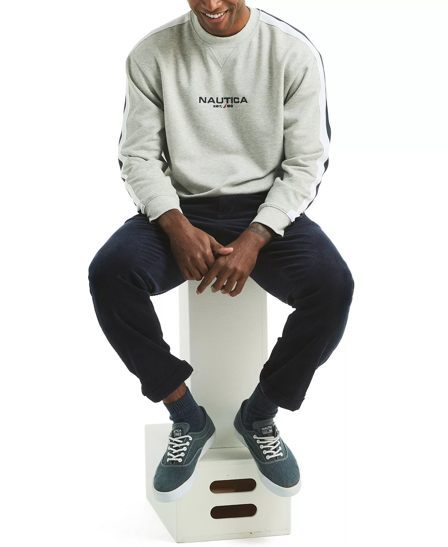 Men's Graphic Logo Crewneck Sweatshirt - Gray Heather - 2XL