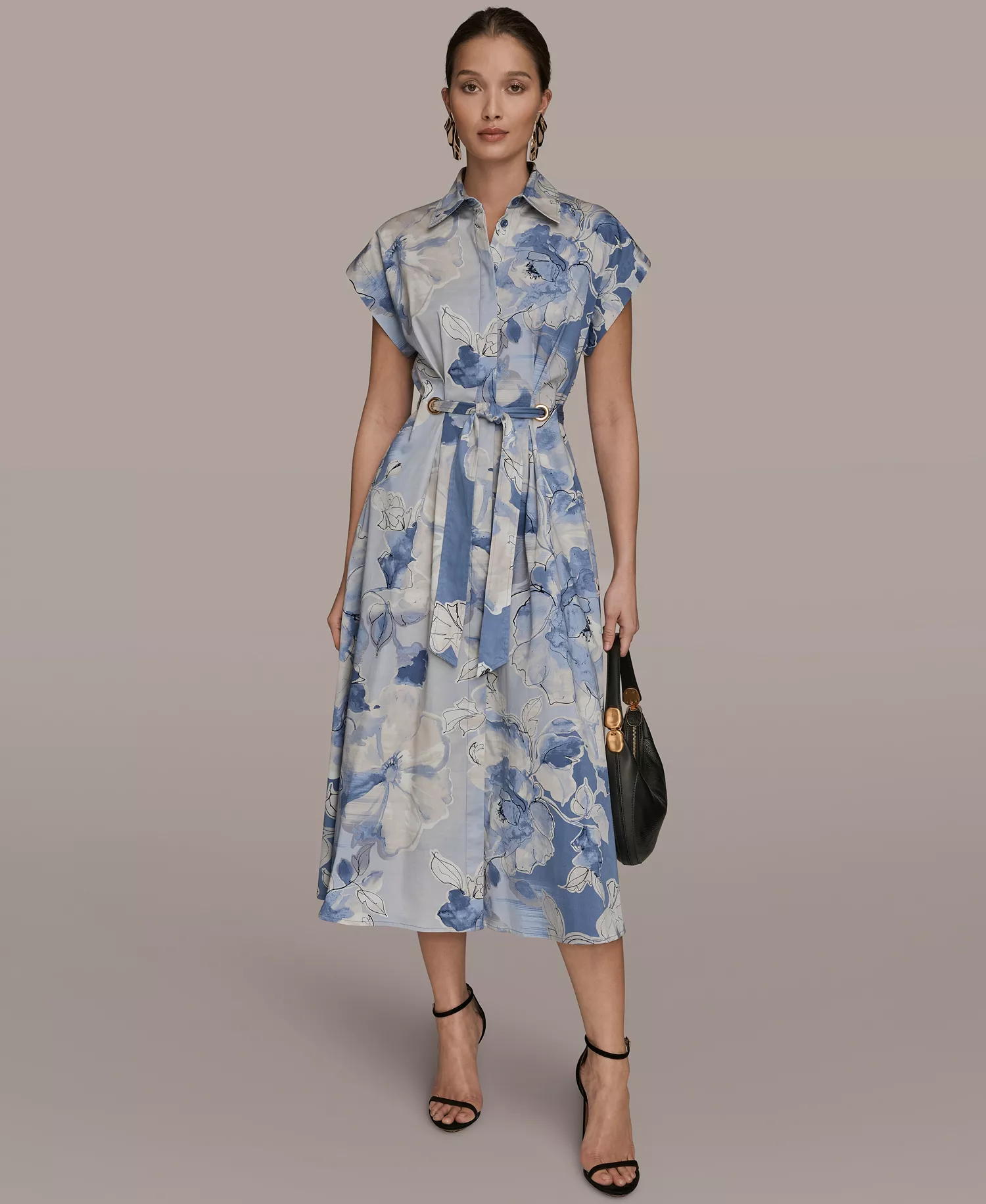 Women's Collared Short-Sleeve Dress - Tempest - 10