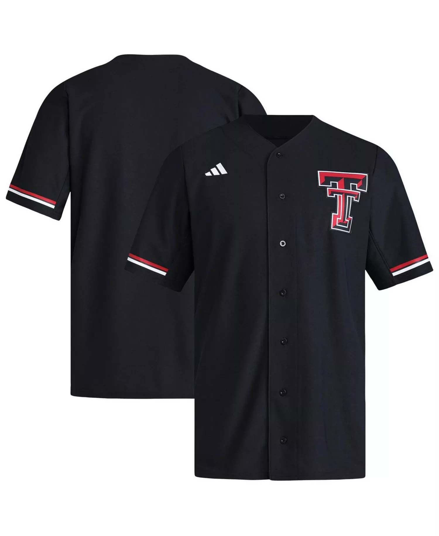 Men's Black Texas Tech Red Raiders Replica Baseball Jersey - Black - L