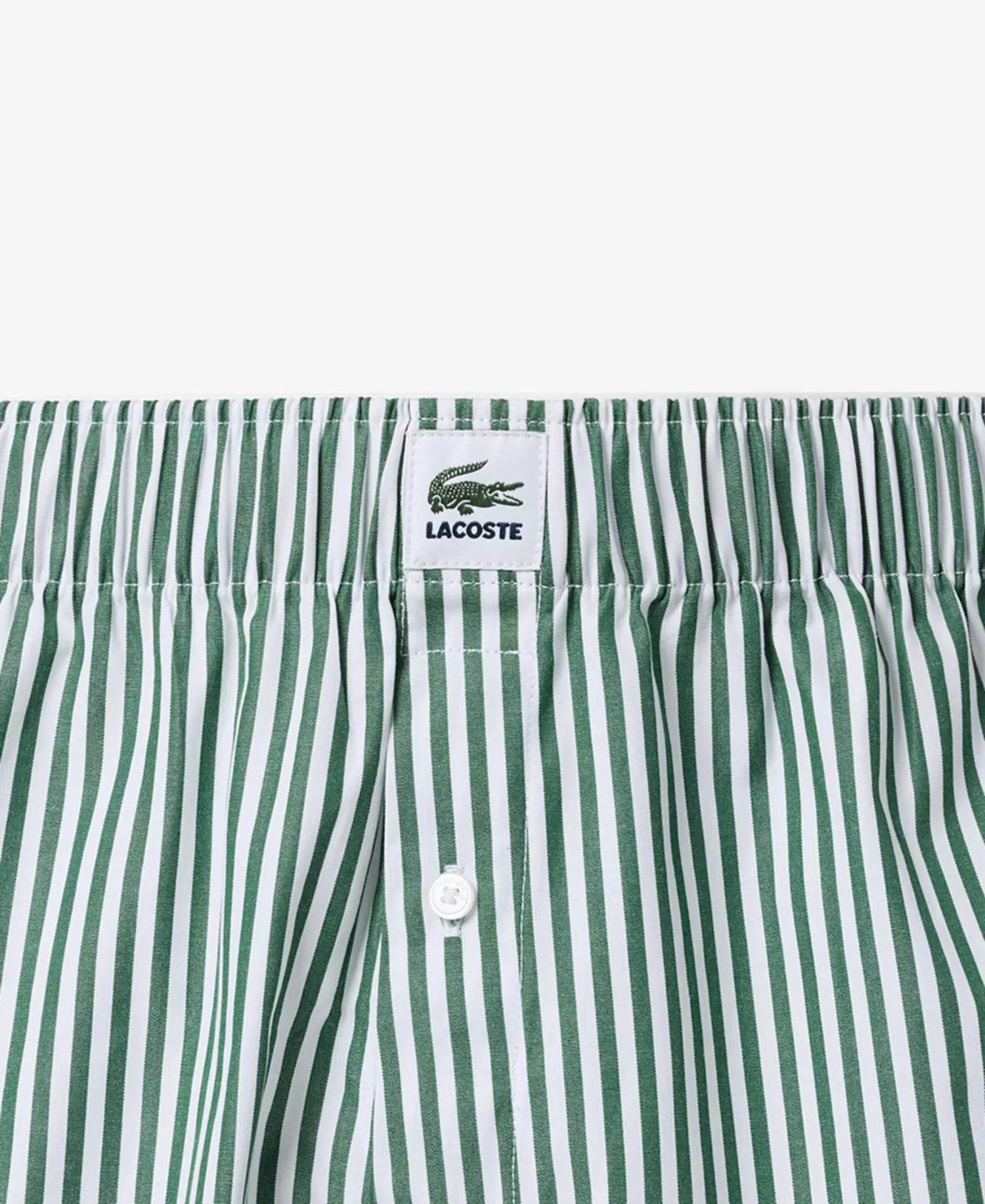 Men's Straight-Fit Woven Boxers, 3-Pack - Green/White sinople/Black - L