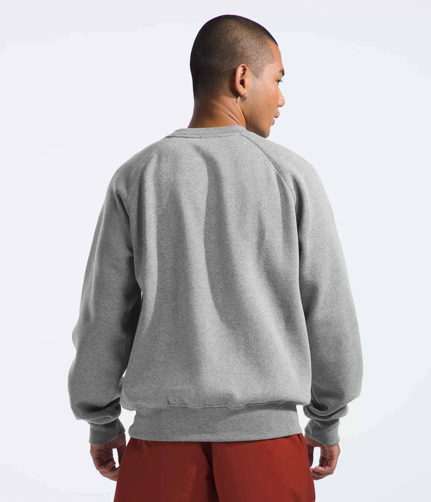 Men's Evolution Crewneck Sweatshirt  - Medium Grey Heather, White - 2XL