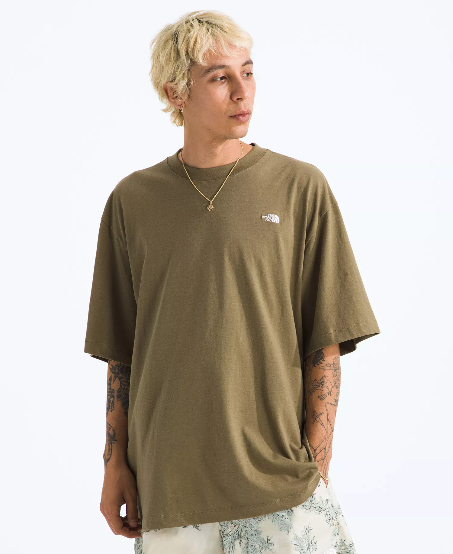 Men's Essential Simple Dome Oversized T-Shirt - Cedar - 2XL