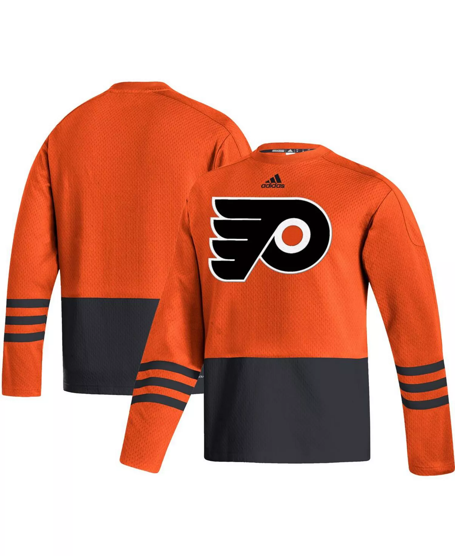Men's Orange Philadelphia Flyers Logo AEROREADY Pullover Sweater - Orange - M