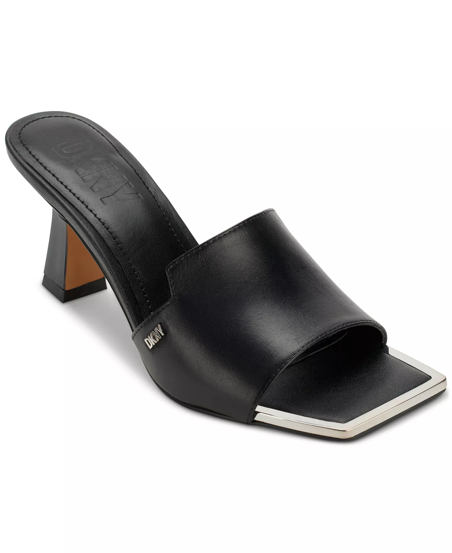 Women's Kailyn Square Toe Slide Sandals - Black - 10M