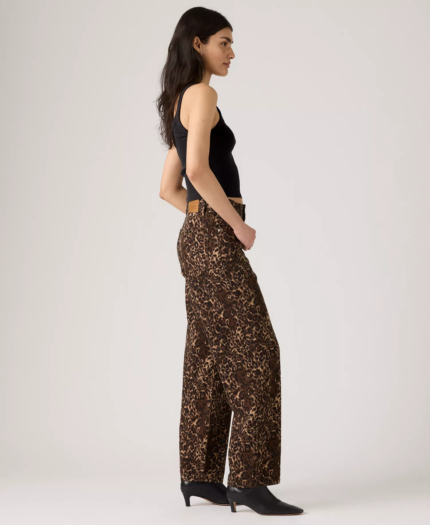 Premium Women's Baggy Dad Mid Rise Jeans - Cat Eyes - 28