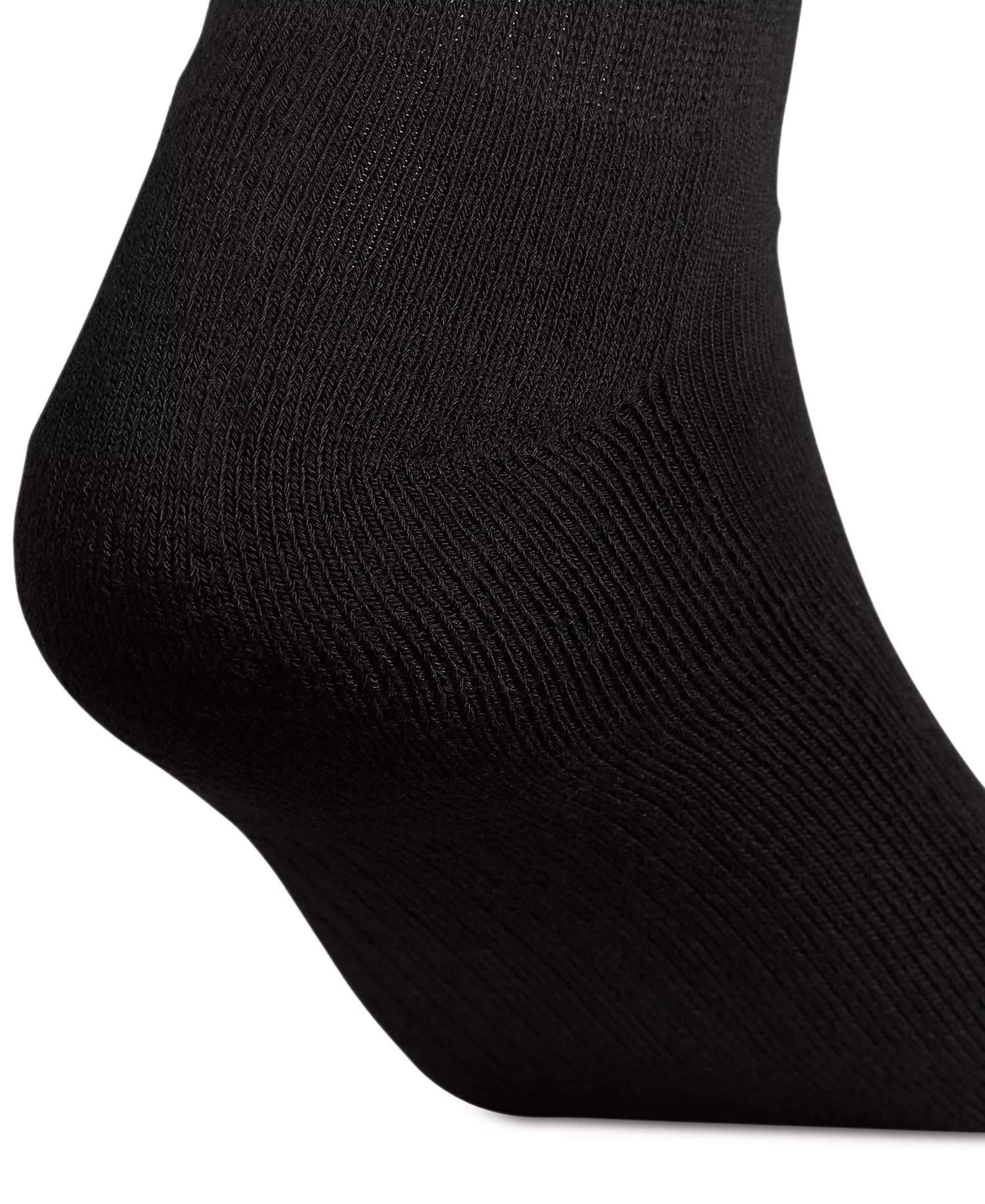Men's Cushioned Athletic 6-Pack Crew Socks - Black - L (W 10-13 / M 8-12)