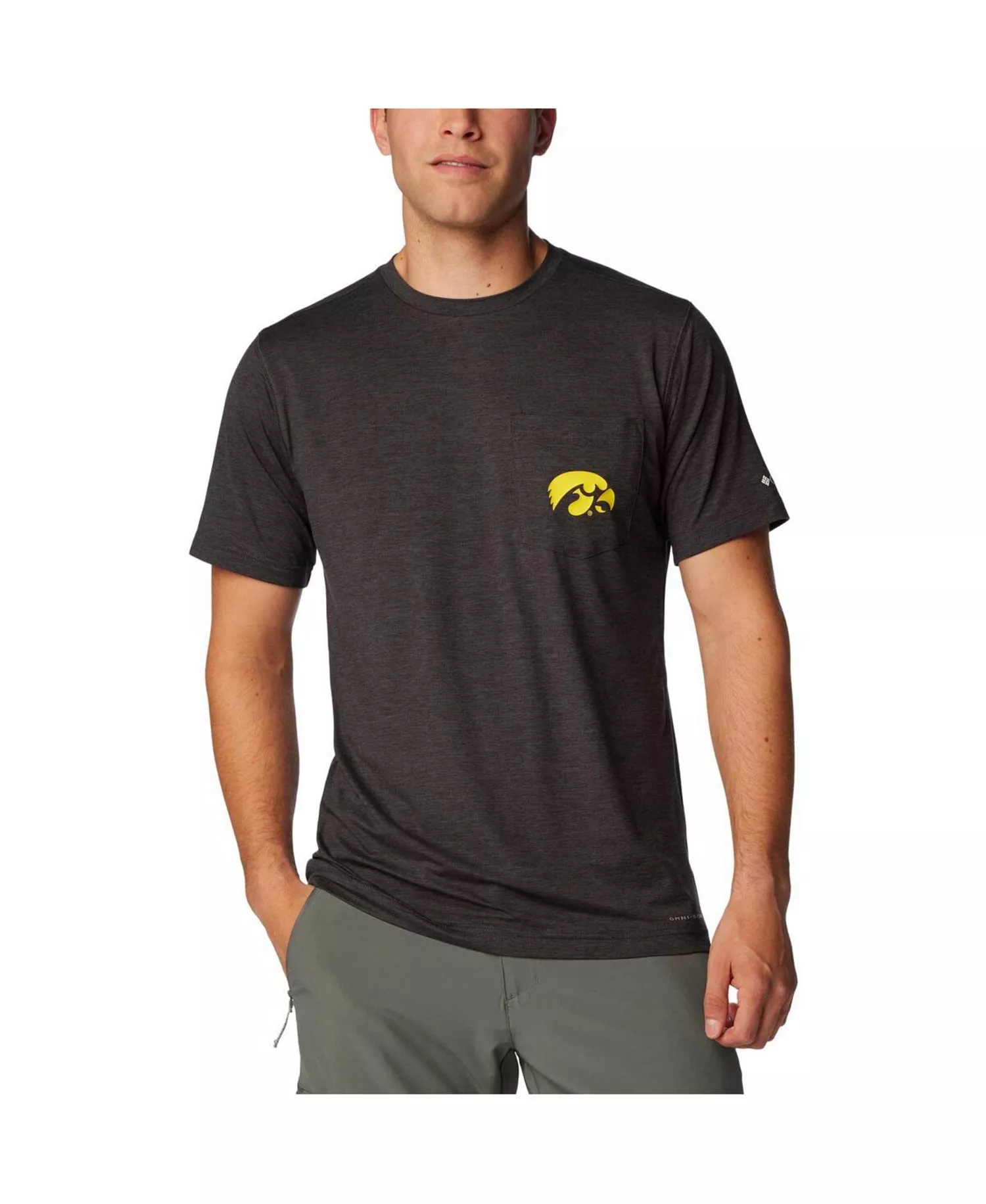 Men's Black Iowa Hawkeyes Tech Trail Omni-Wick T-Shirt - Black - XXL