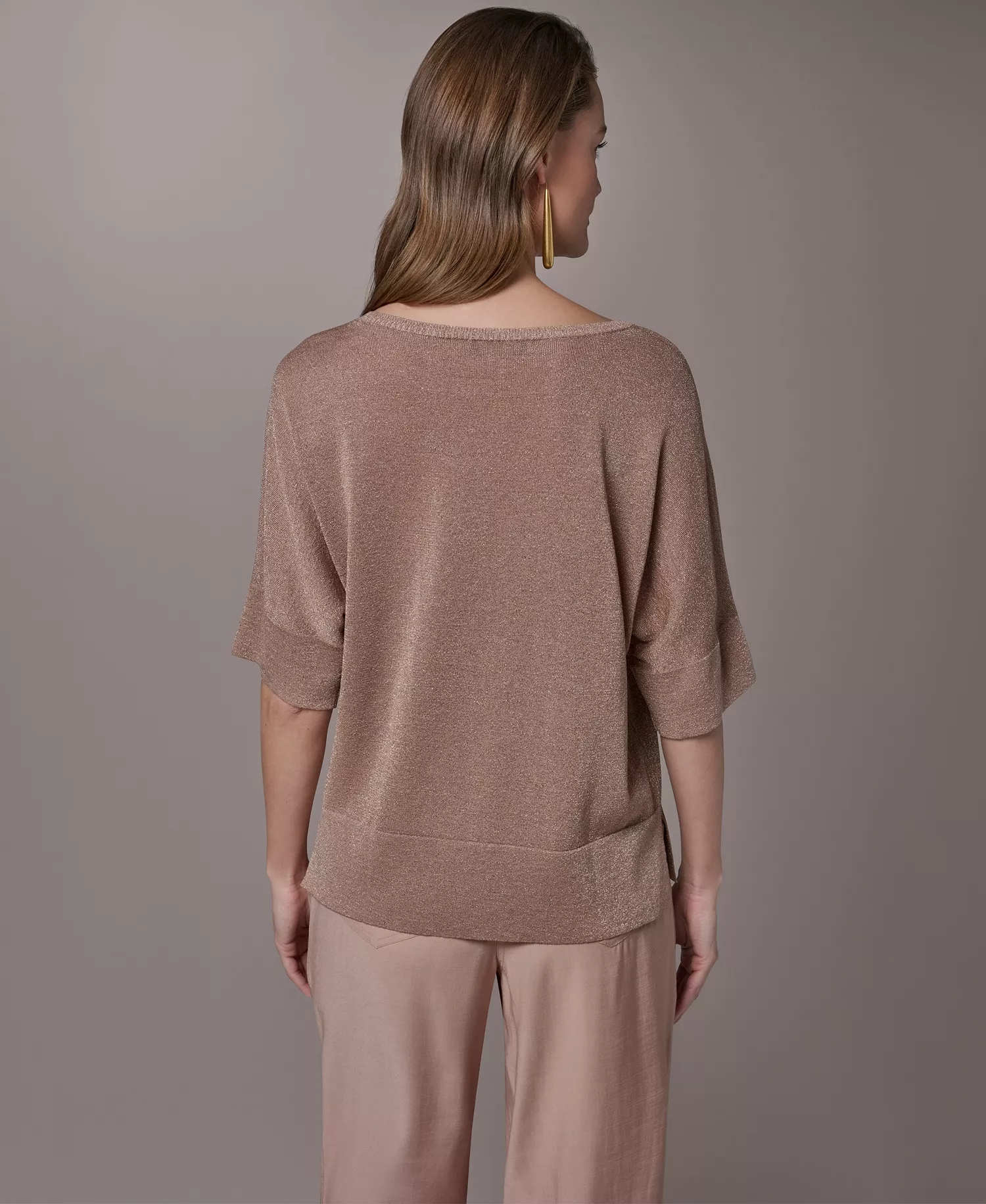 Women's Crew Neck Oversized Top - Umbria - L