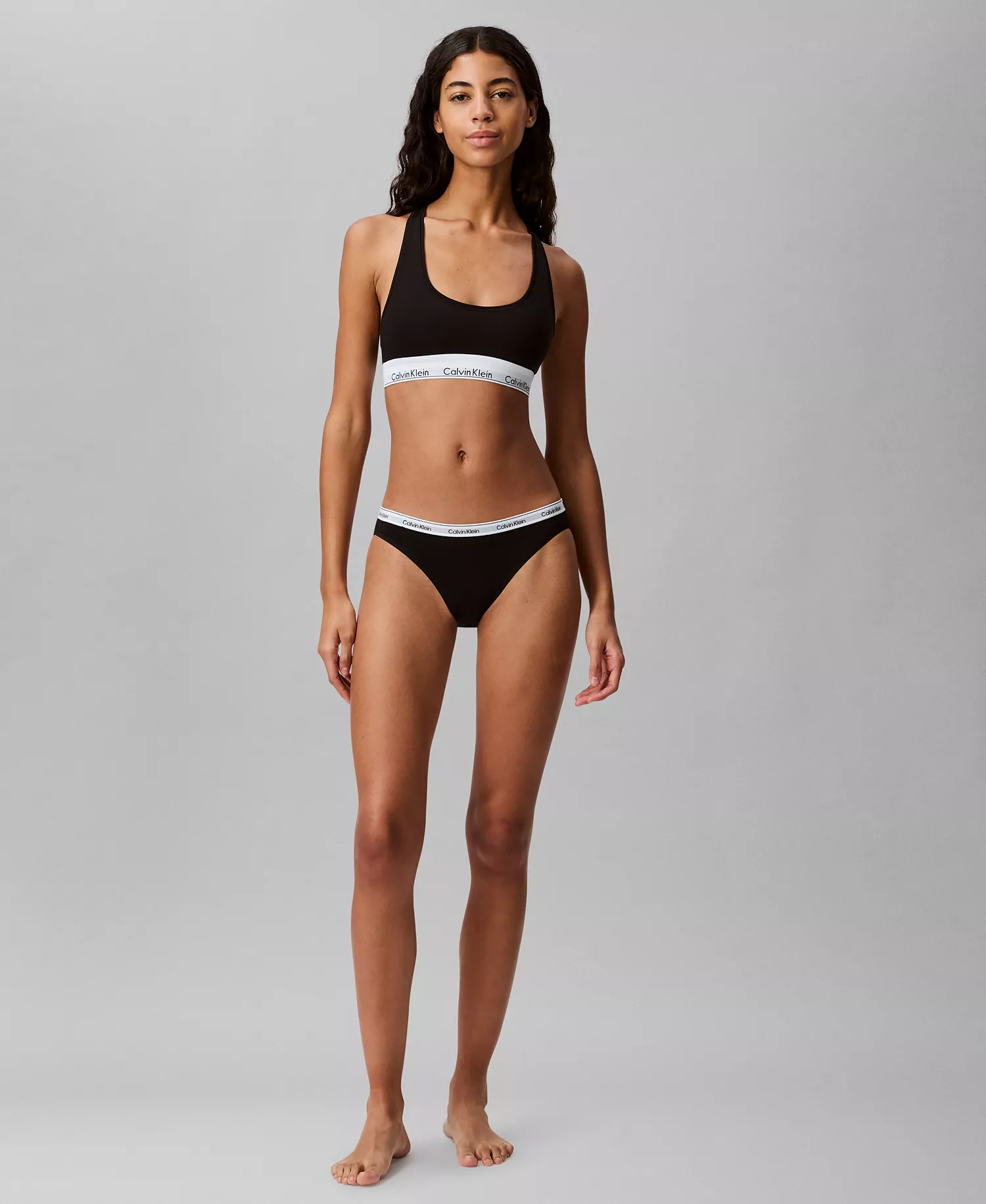Calvin Klein Women's Modern Cotton Bralette F3785 - Black - L