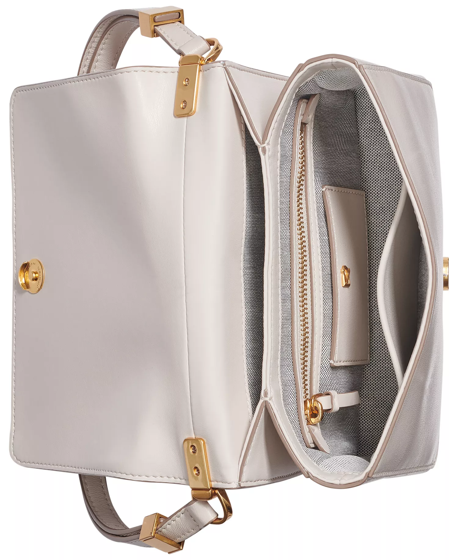 Jericho Floral Perforated Medium Shoulder Bag - Sand - ONE SIZE