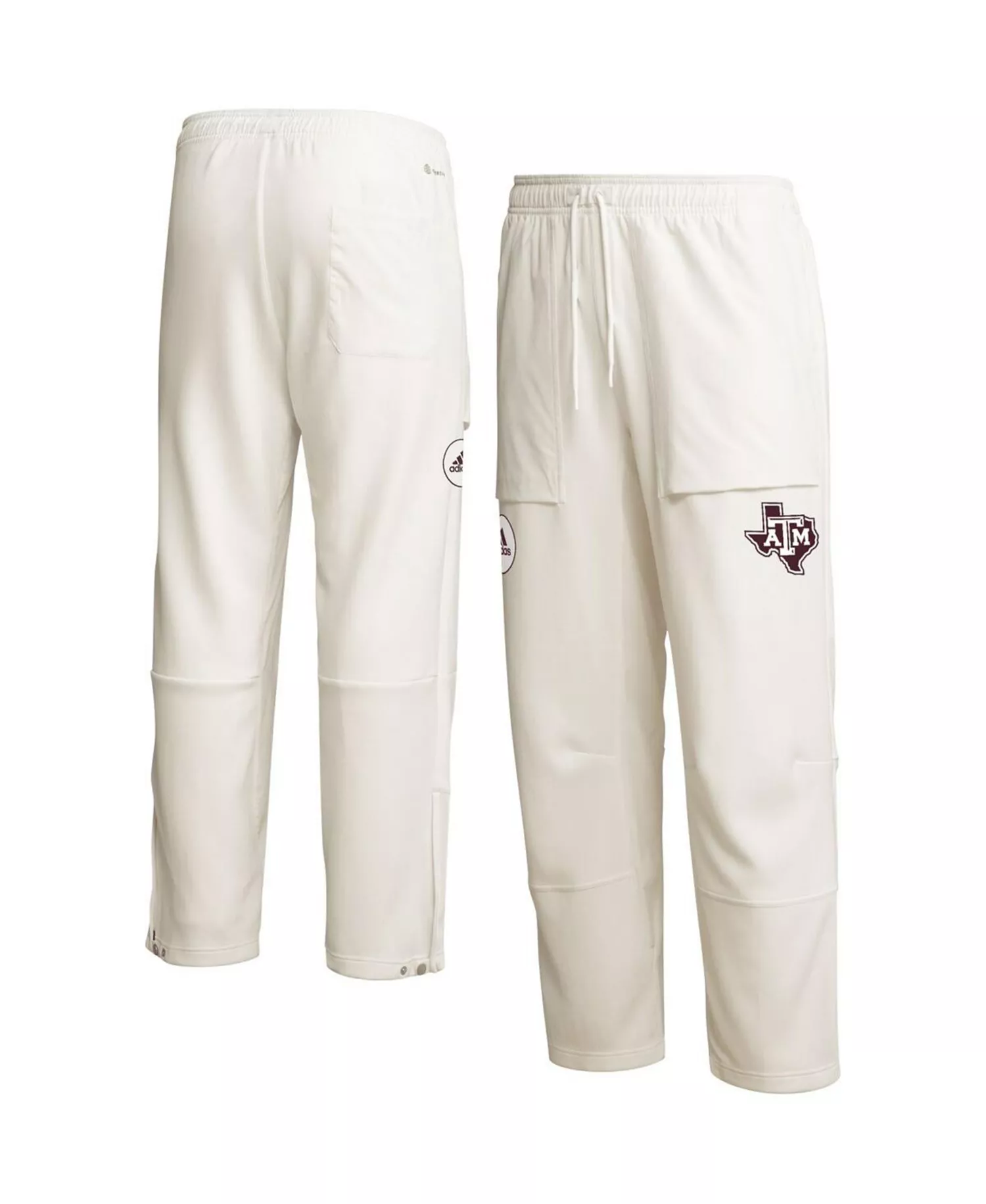 Men's Cream Texas A&M Aggies Zero Dye AEROREADY Pants - Cream - 2XL
