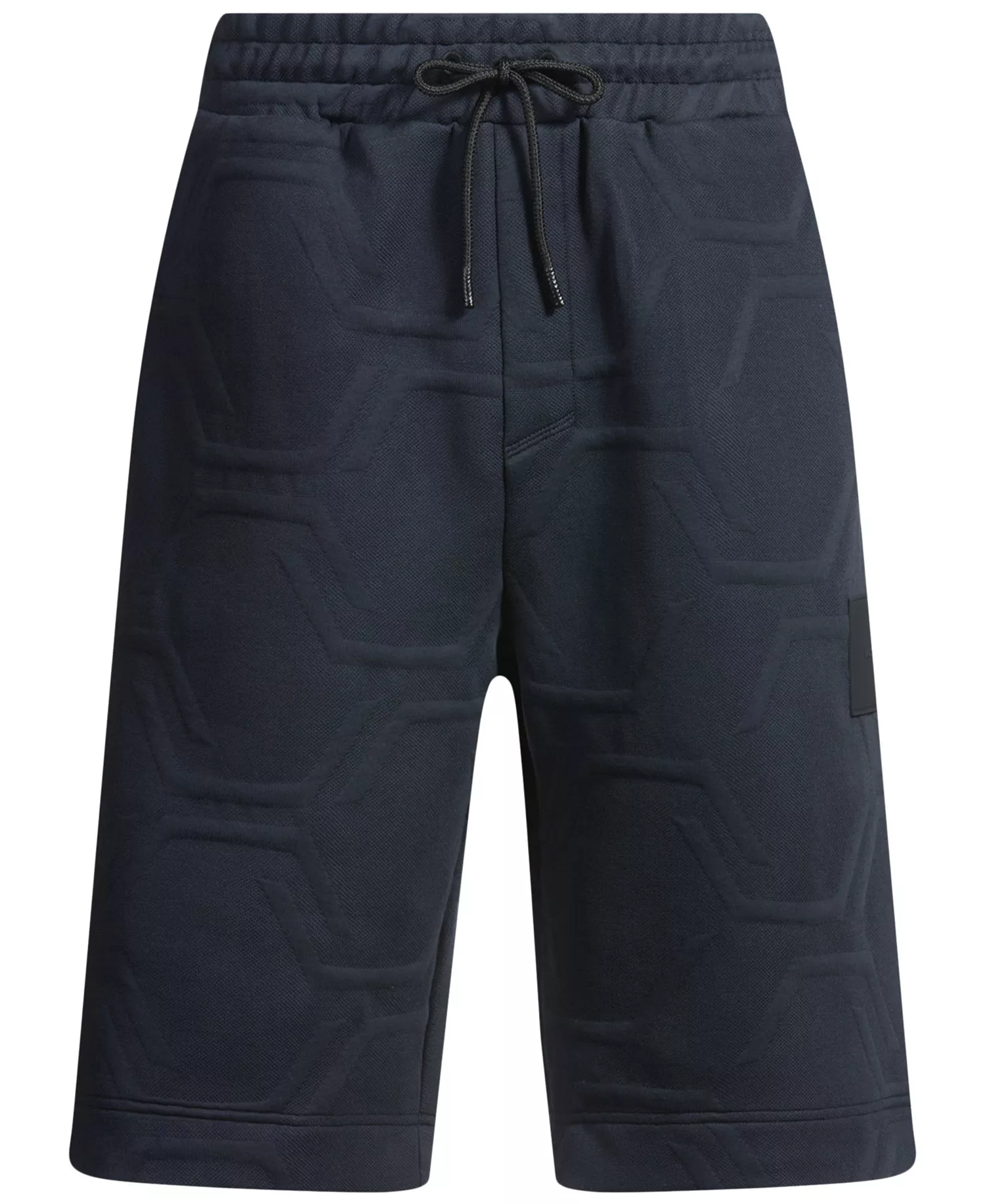 Men's Hexagonal Quilting Relaxed-Fit Shorts - Dark Blue - 2XL